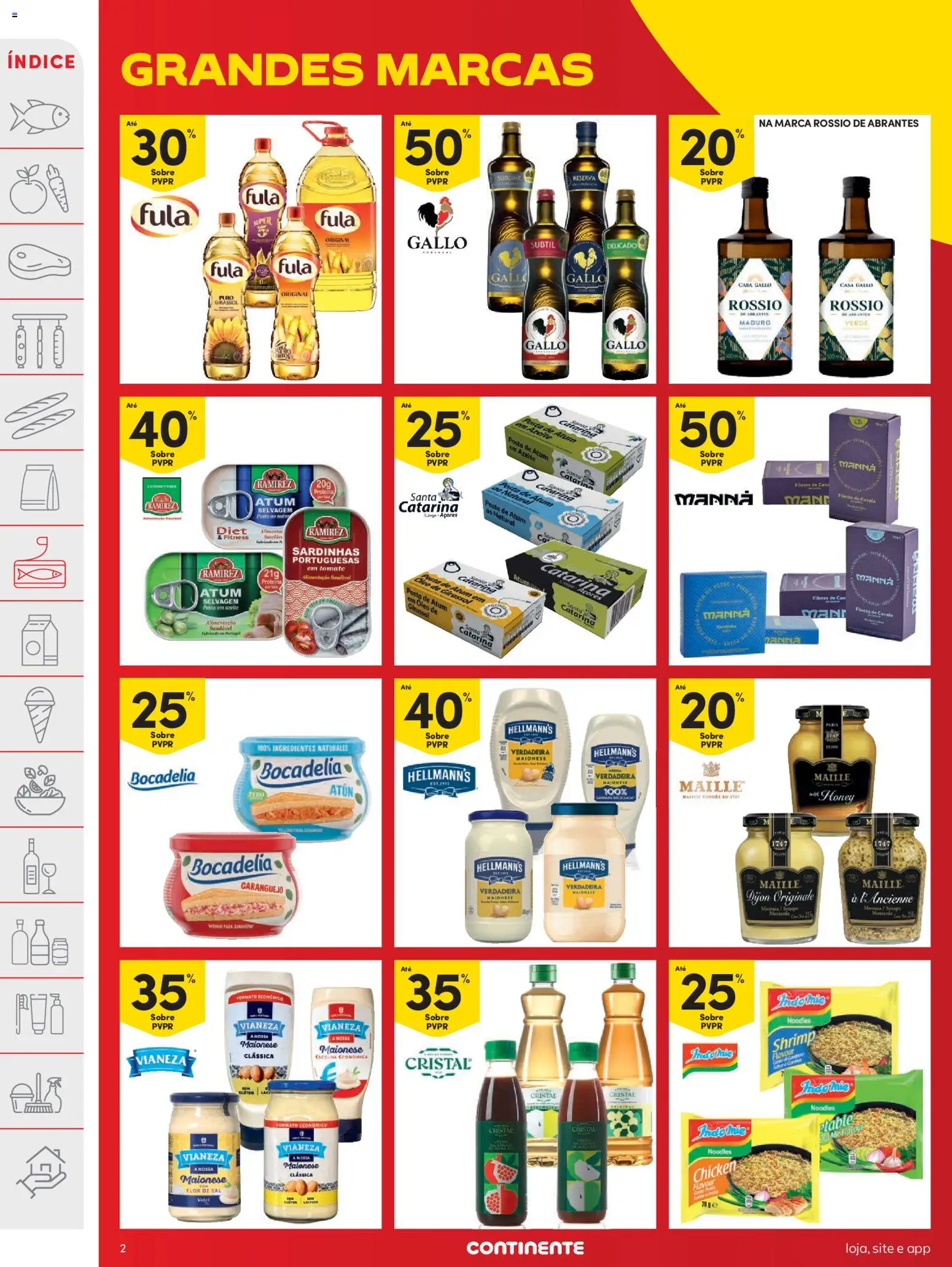 Continente folheto │ válido de 03.03.2026 | Página: 2 | Produtos: Atum, Óleo, Maionese, Tomate