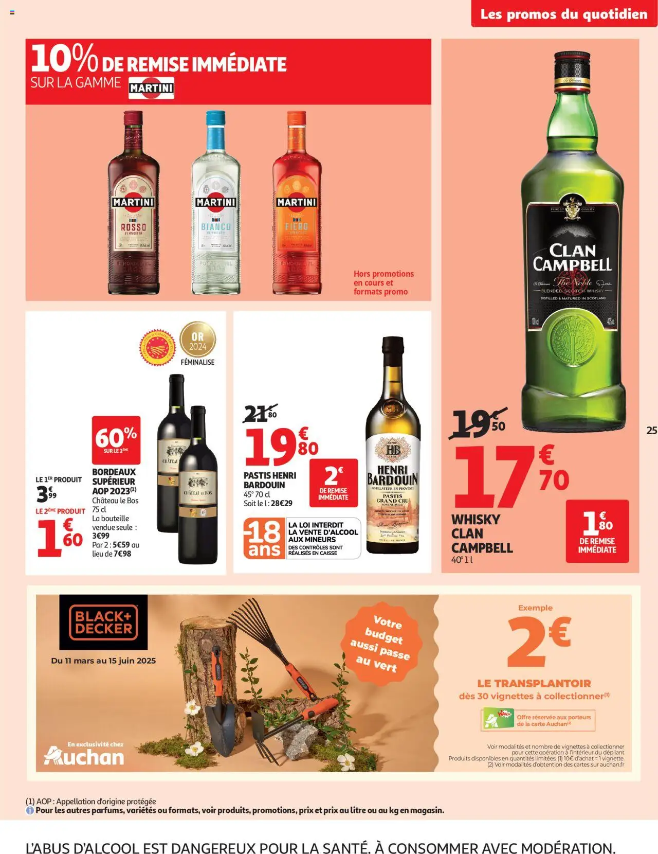  | Page: 25 | Produits: Whisky, Liqueur, Whisky clan Campbell, Vermouth