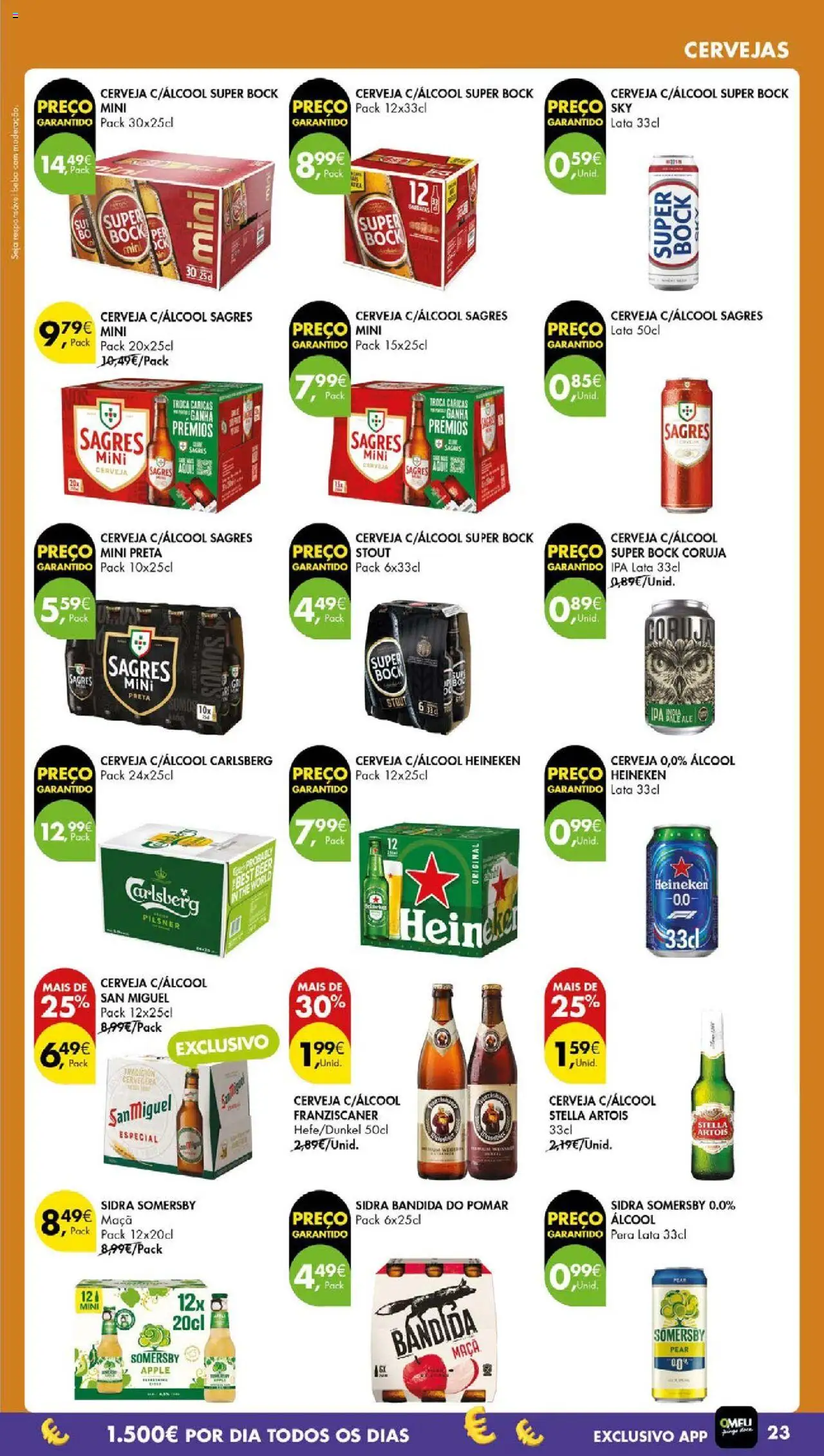 Pingo Doce folheto │ válido de 14.10.2025 | Página: 25 | Produtos: Super bock sky, Maça, Cerveja, Somersby