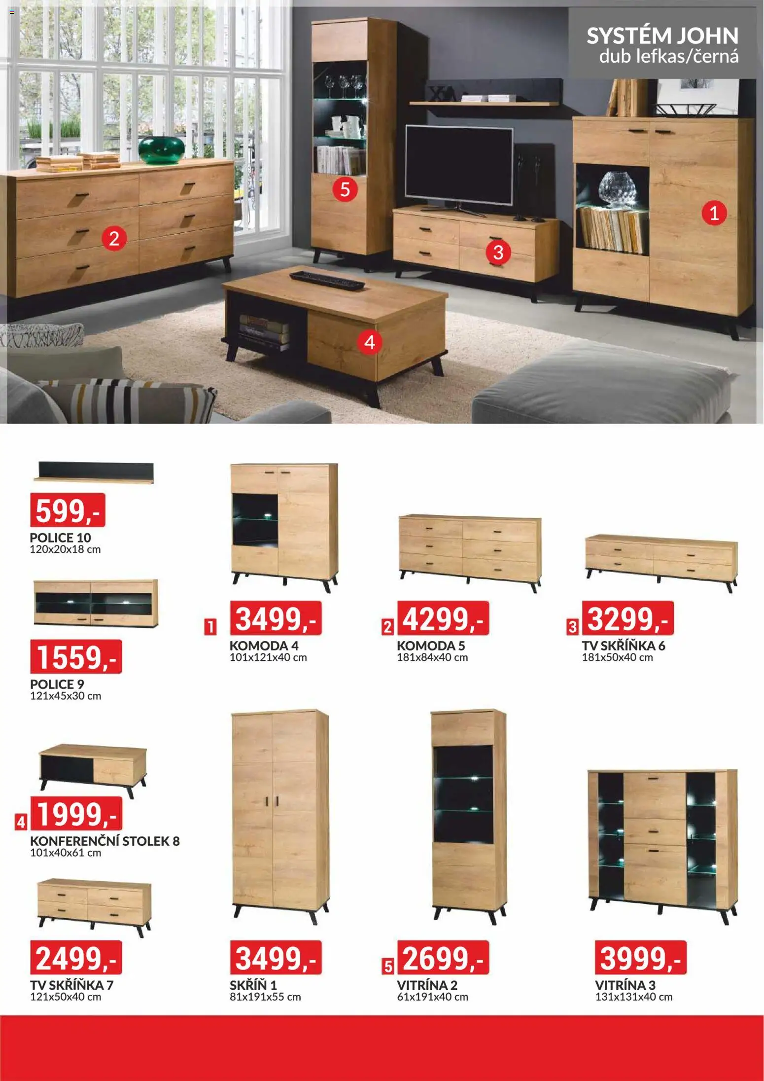BAUMAX leták - Zařiďte si bydlení podle sebe od 01.03.2026 | Strana: 10 | Produkty: Komoda, Konferenční stolek, Police, Skříň