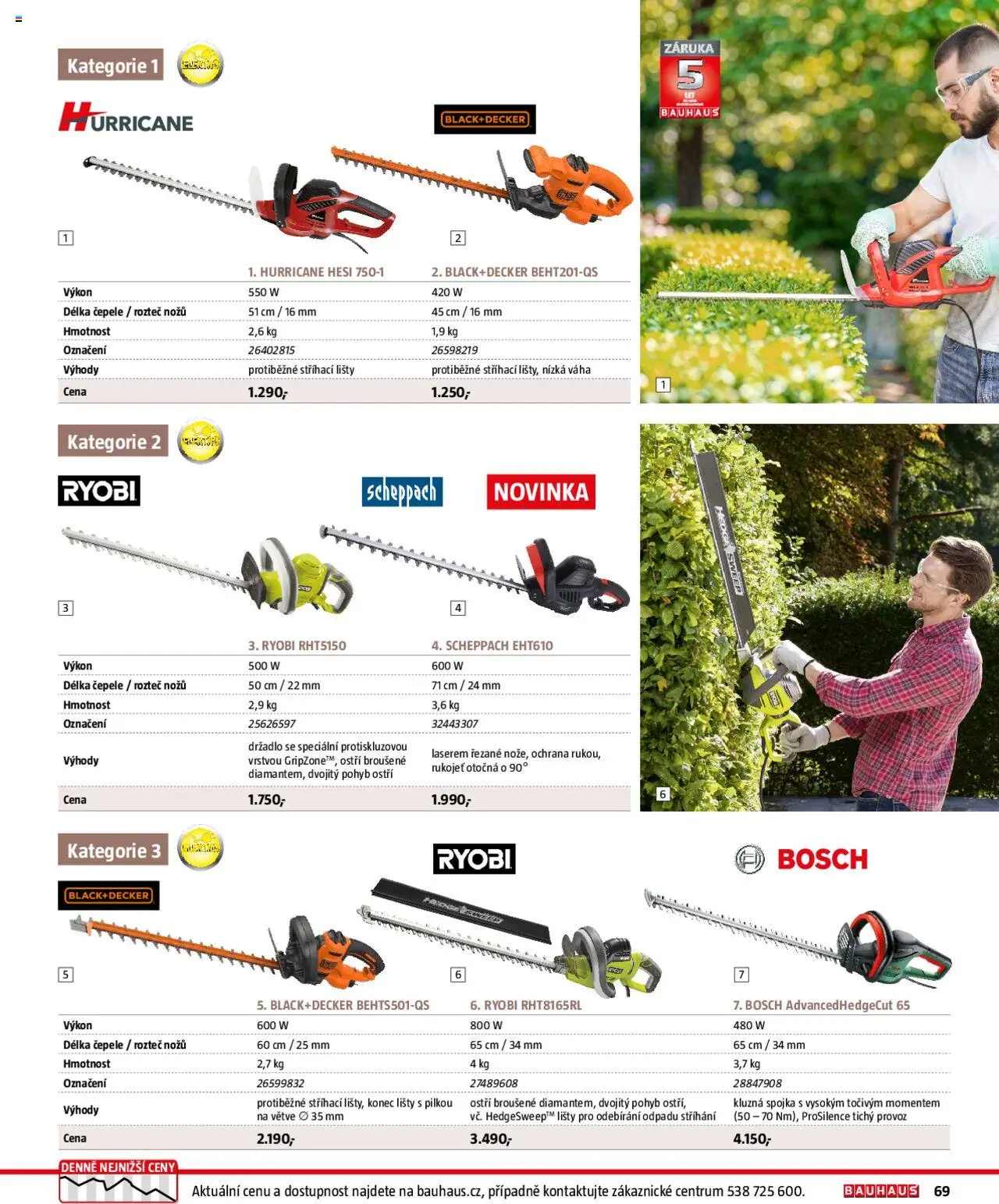 Bauhaus katalog Zahradní technika od 01.04.2025 | Strana: 69 | Produkty: Váha, Elektro
