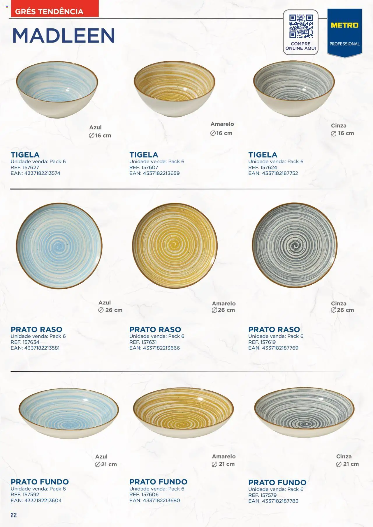 Makro Catálogo Serviço de Mesa │ válido de 01.08.2024 | Página: 22 | Produtos: Tigela