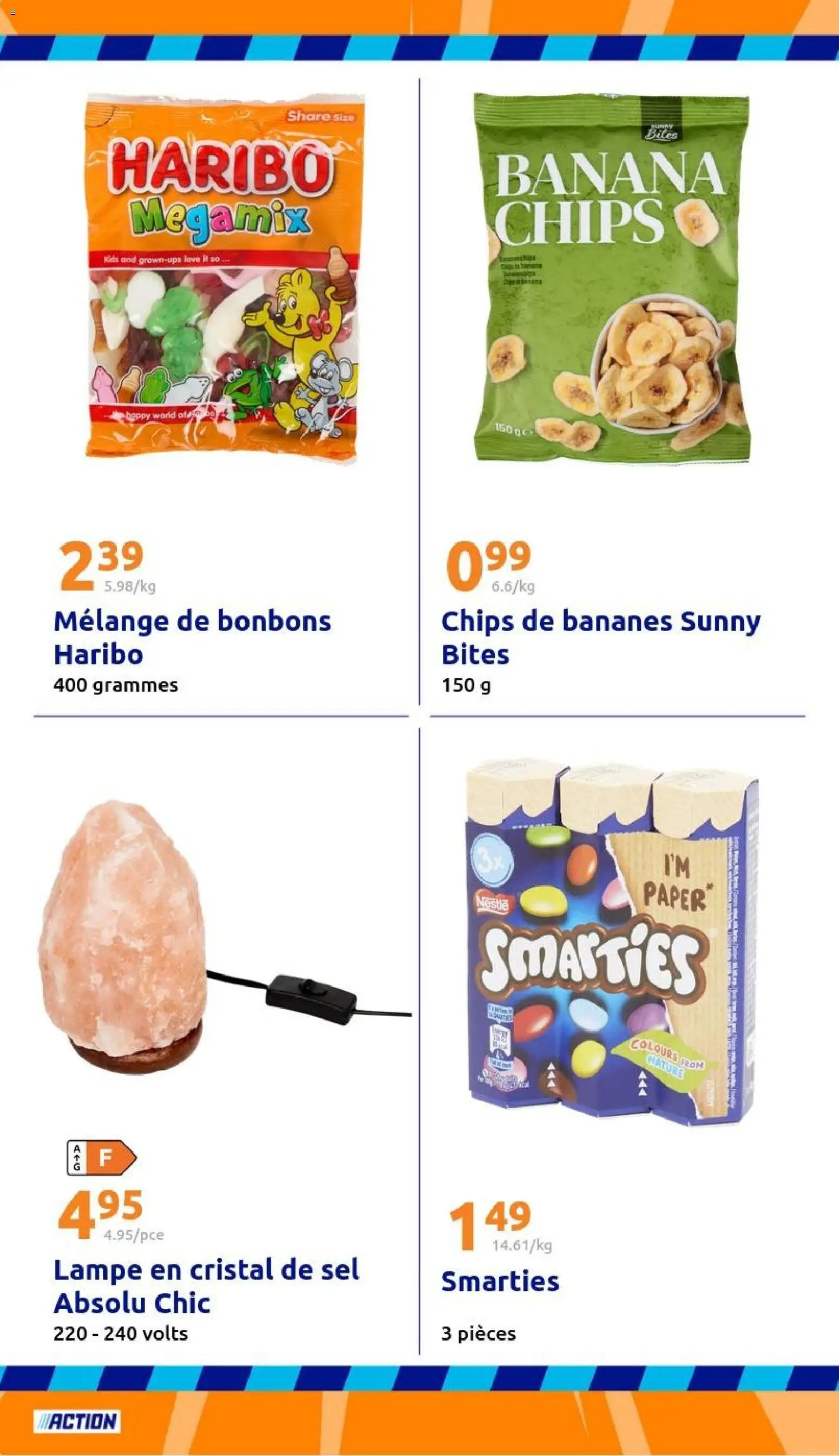 {H1} | Page: 24 | Produits: Sel, Lampe, Bonbons, Chips
