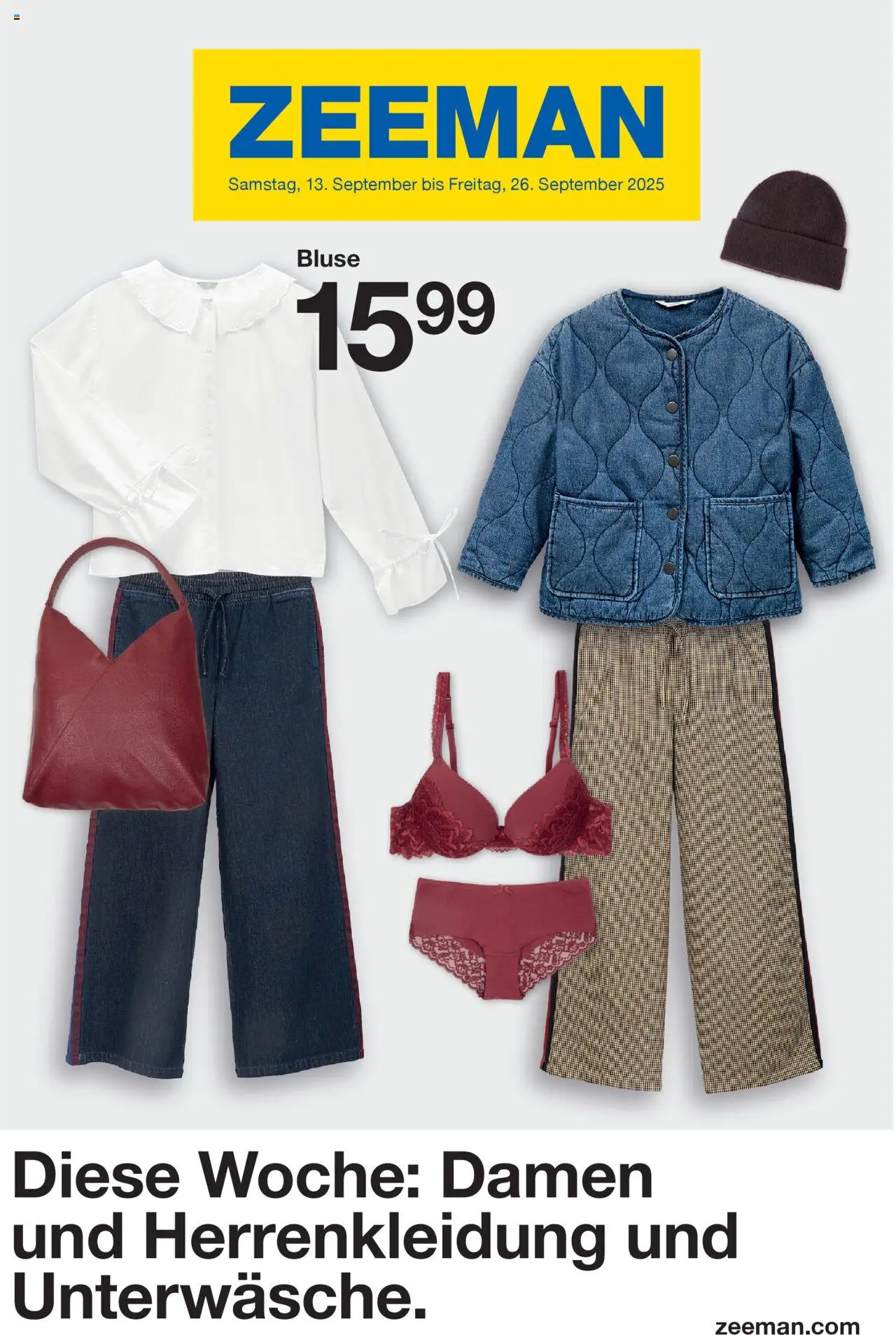 Zeeman Prospekt 	 – gültig ab 13.09.2025 | Seite: 1