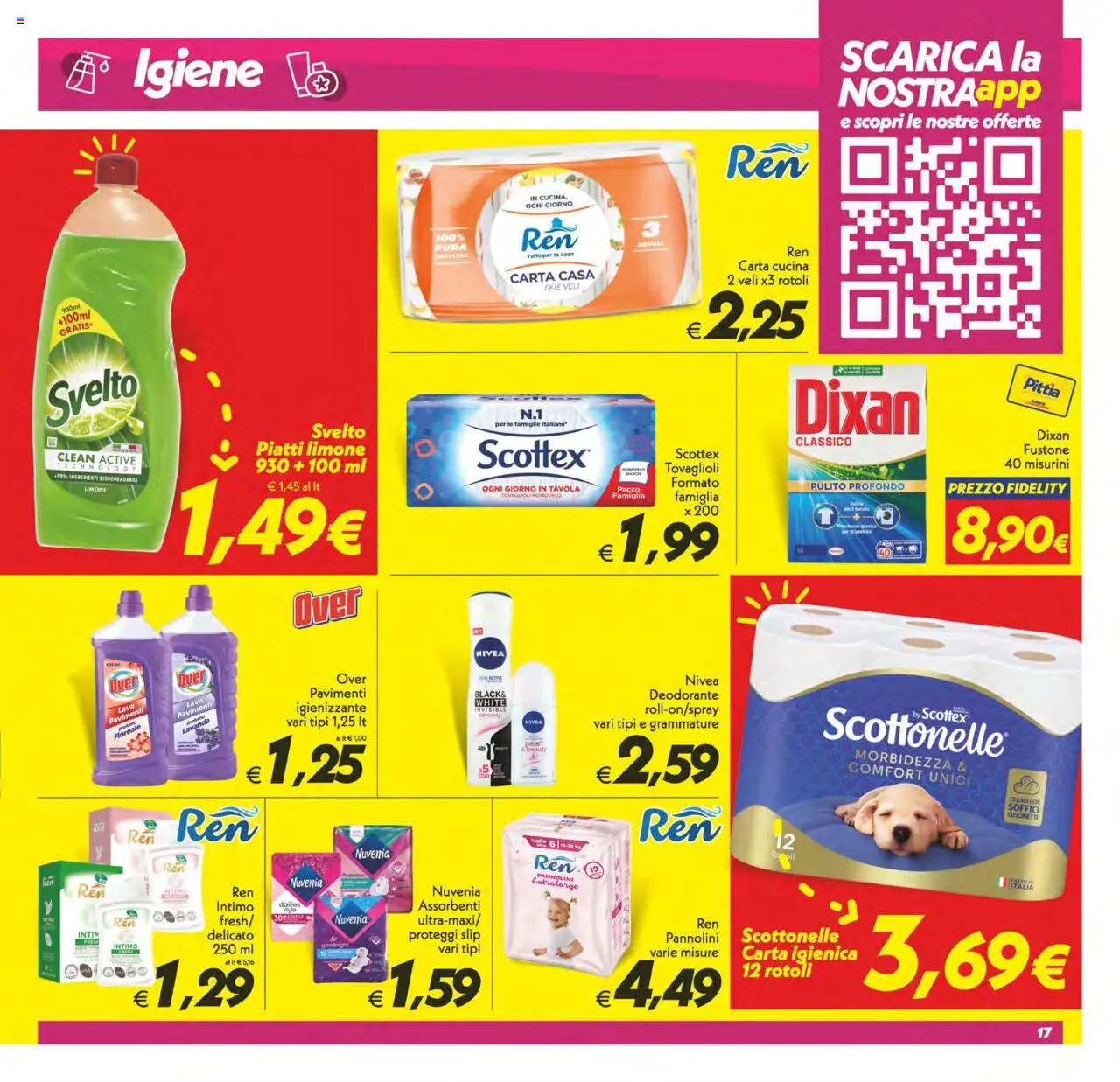 Volantino SuperConveniente del 12.09.2025 | Pagina: 17 | Prodotti: Pannolini, Proteggi slip, Intimo, Slip