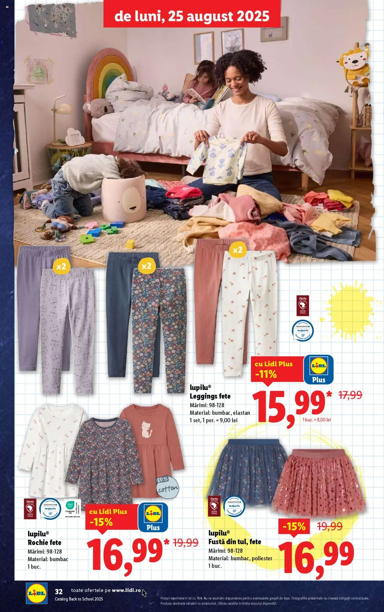Lidl - Din nou la școală! – valabil de la 11.08.2025 | Pagină: 32 | Produse: Rochie