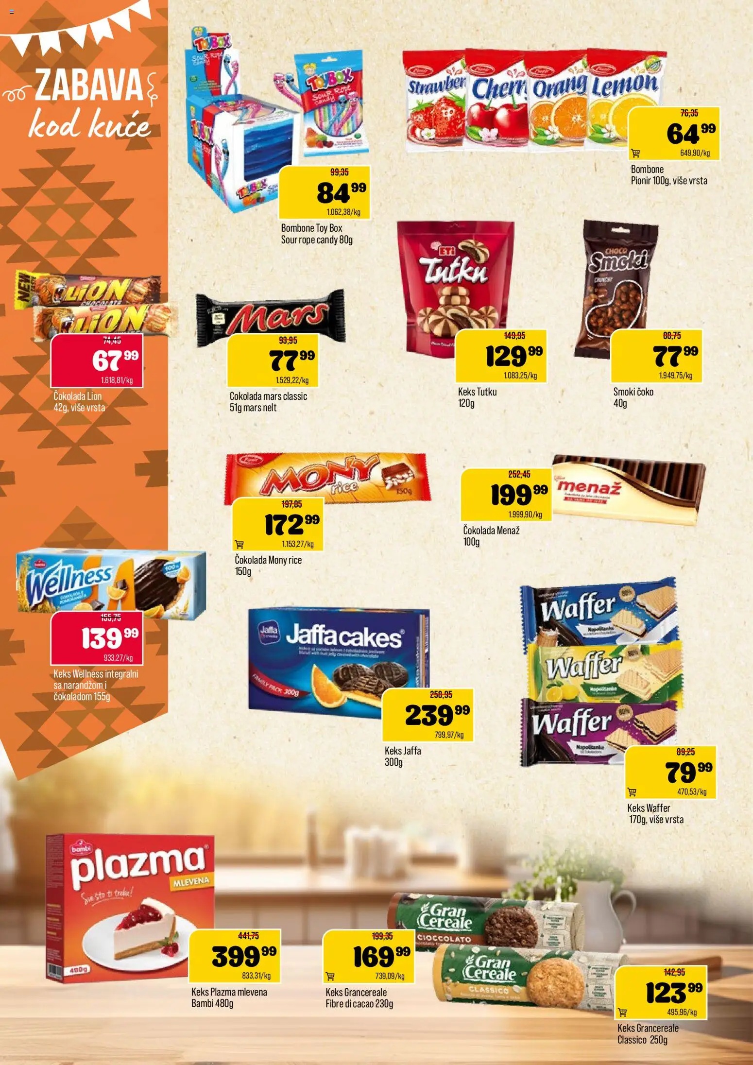 Podunavlje katalog - važi od 28.01.2026 | Strana: 8 | Proizvode: Keks, Smoki, Plazma, Candy