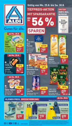 Aldi Prospekt 	 gültig ab dem 25.08.2025