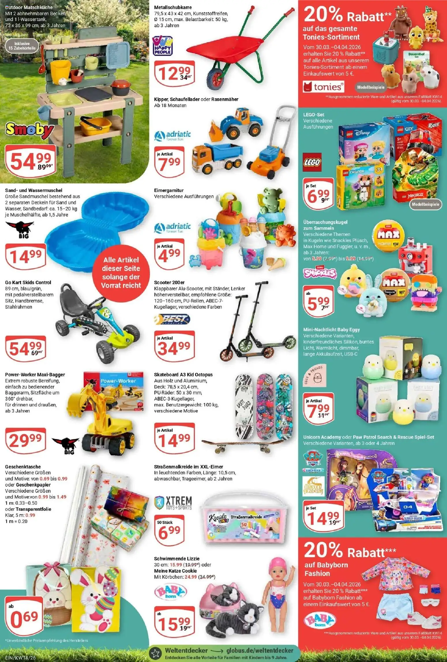 Globus prospekt Homburg-Einöd	 – gültig ab 30.03.2026 | Seite: 30 | Produkte: Rasenmäher, Scooter