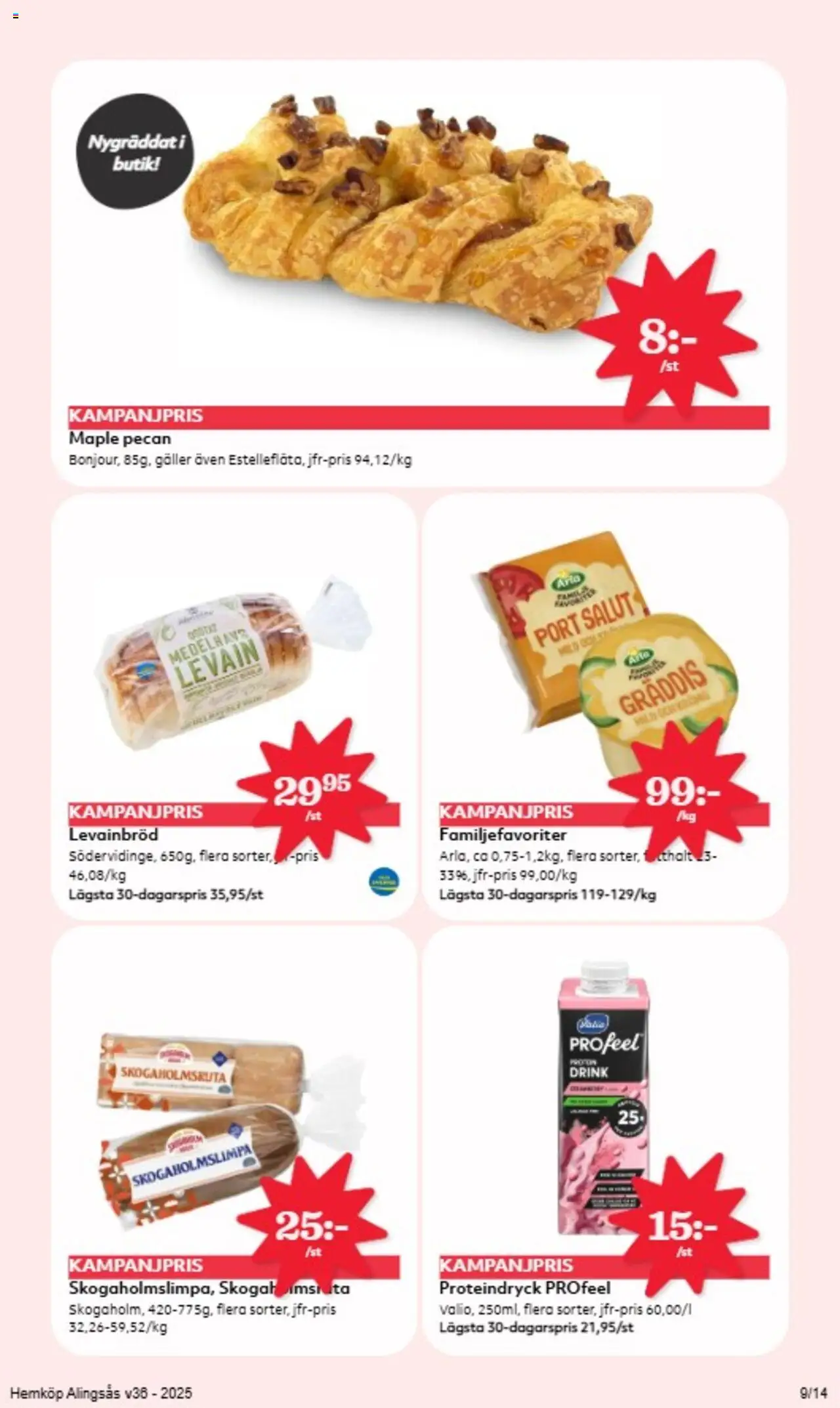 Hemköp reklamblad aktuell från 01.09.2025 | Sida: 8 | Produkter: Galler, Levain