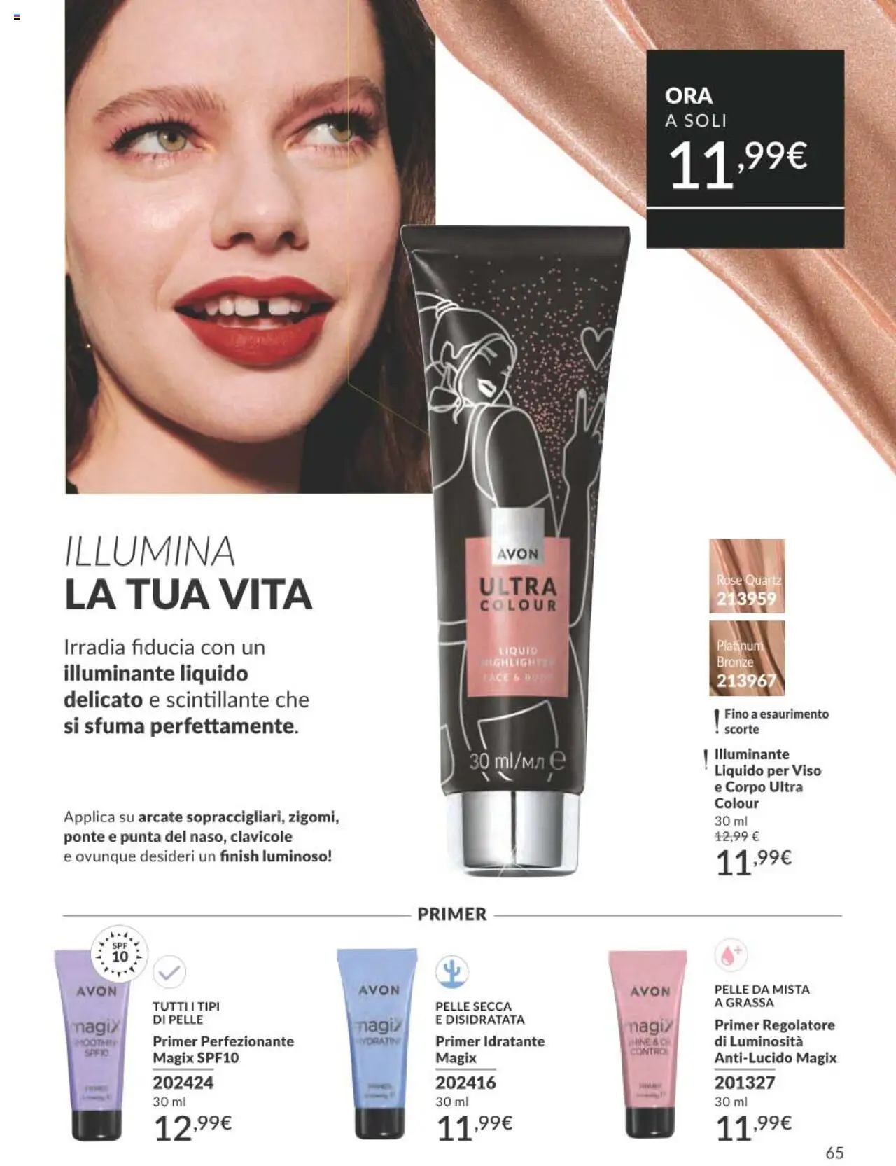 Volantino Avon del 01.10.2025 | Pagina: 65 | Prodotti: Illuminante