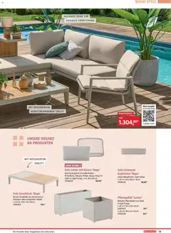 Bauhaus Freizeit im Garten ab 02.03.2026 gültig | Seite: 13 | Produkte: Kissen, Couchtisch