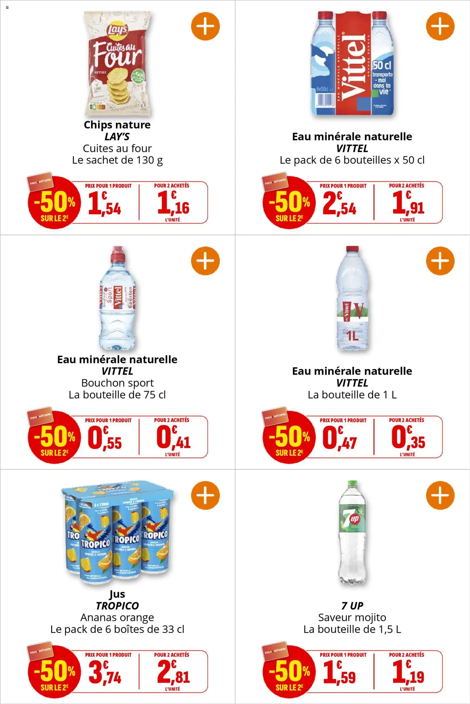 {H1} | Page: 27 | Produits: Orange, Four, Eau minerale naturelle Vittel, Eau minérale naturelle