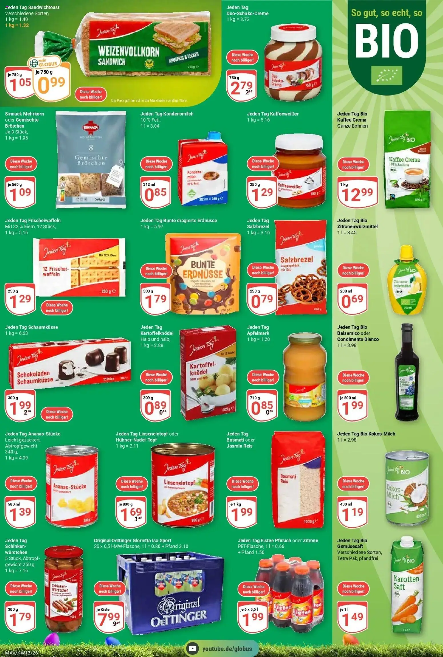 Globus prospekt Mannheim	 – gültig ab 15.03.2026 | Seite: 22 | Produkte: Milch, Creme, Waffeln, Pfirsich