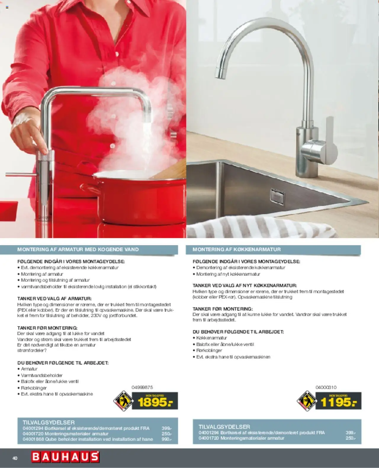 Bauhaus Tilbudsavis gyldig fra 01.03.2025 | Side: 40 | Produkter: Stikkontakt, Opvaskemaskine