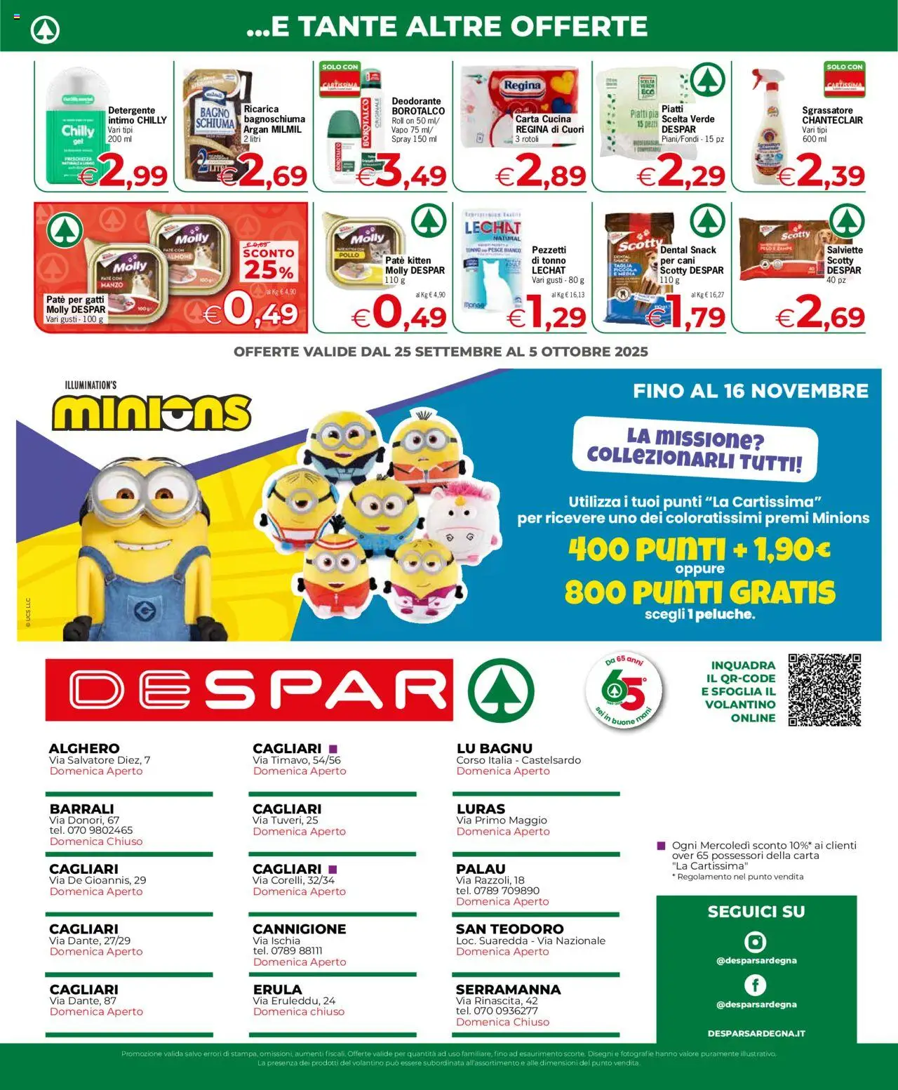Volantino Despar del 25.09.2025 | Pagina: 4 | Prodotti: Pollo, Pesce, Manzo, Intimo
