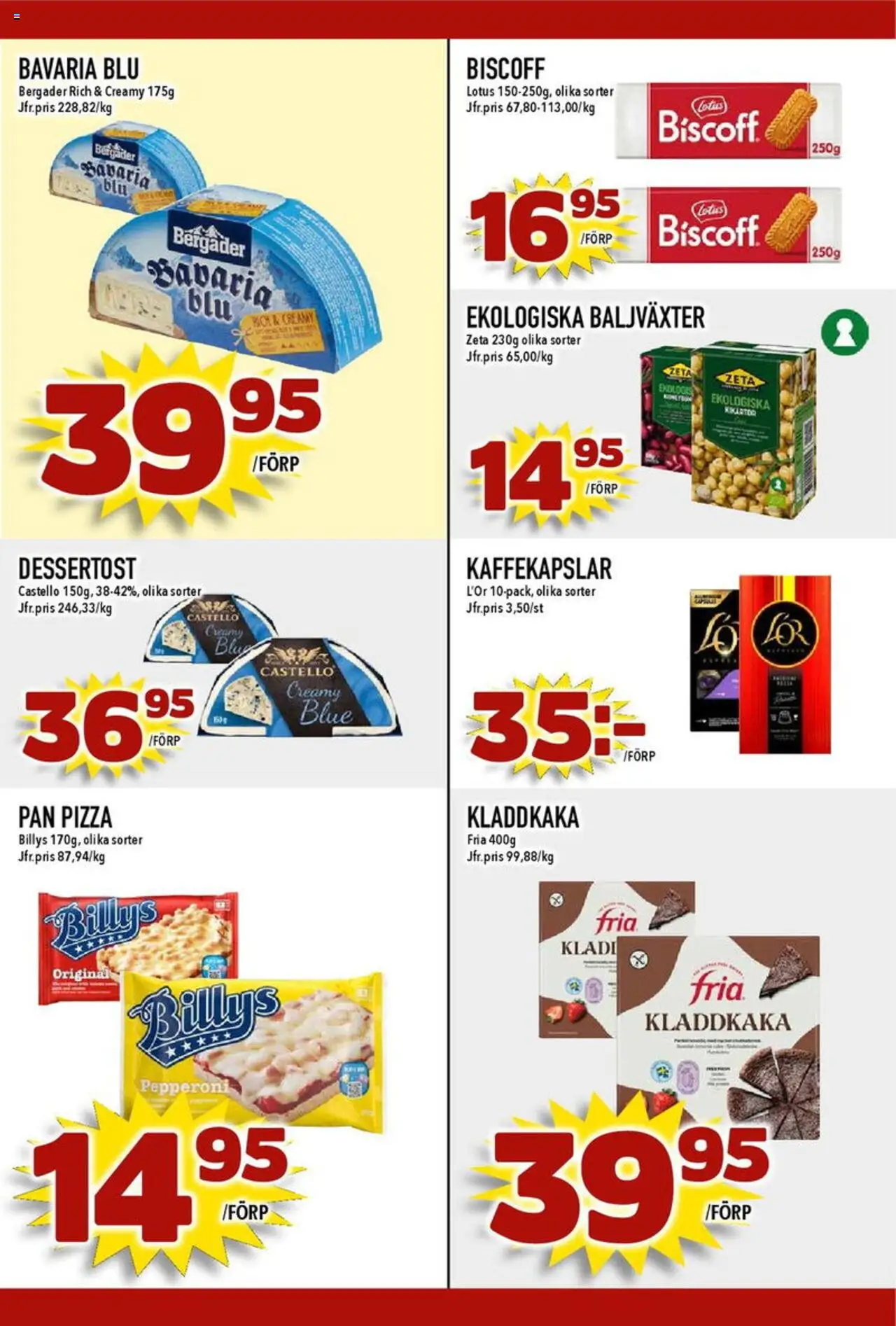 Matdax reklamblad aktuell från 11.08.2025 | Sida: 19 | Produkter: Kaffekapslar, Kladdkaka, Pizza