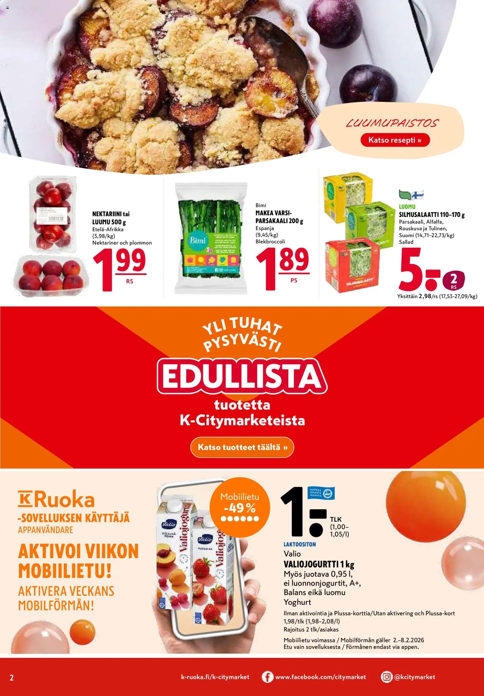 K-Citymarket tarjoukset – voimassa 05.02.2026 alkaen | Sivu: 2
