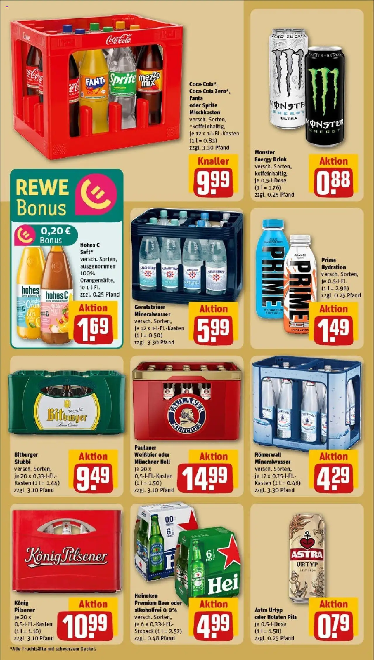 Rewe prospekt Trier	 - gültig ab dem 08.06.2025 | Seite: 14 | Produkte: Fanta, Sprite, Energy, Astra