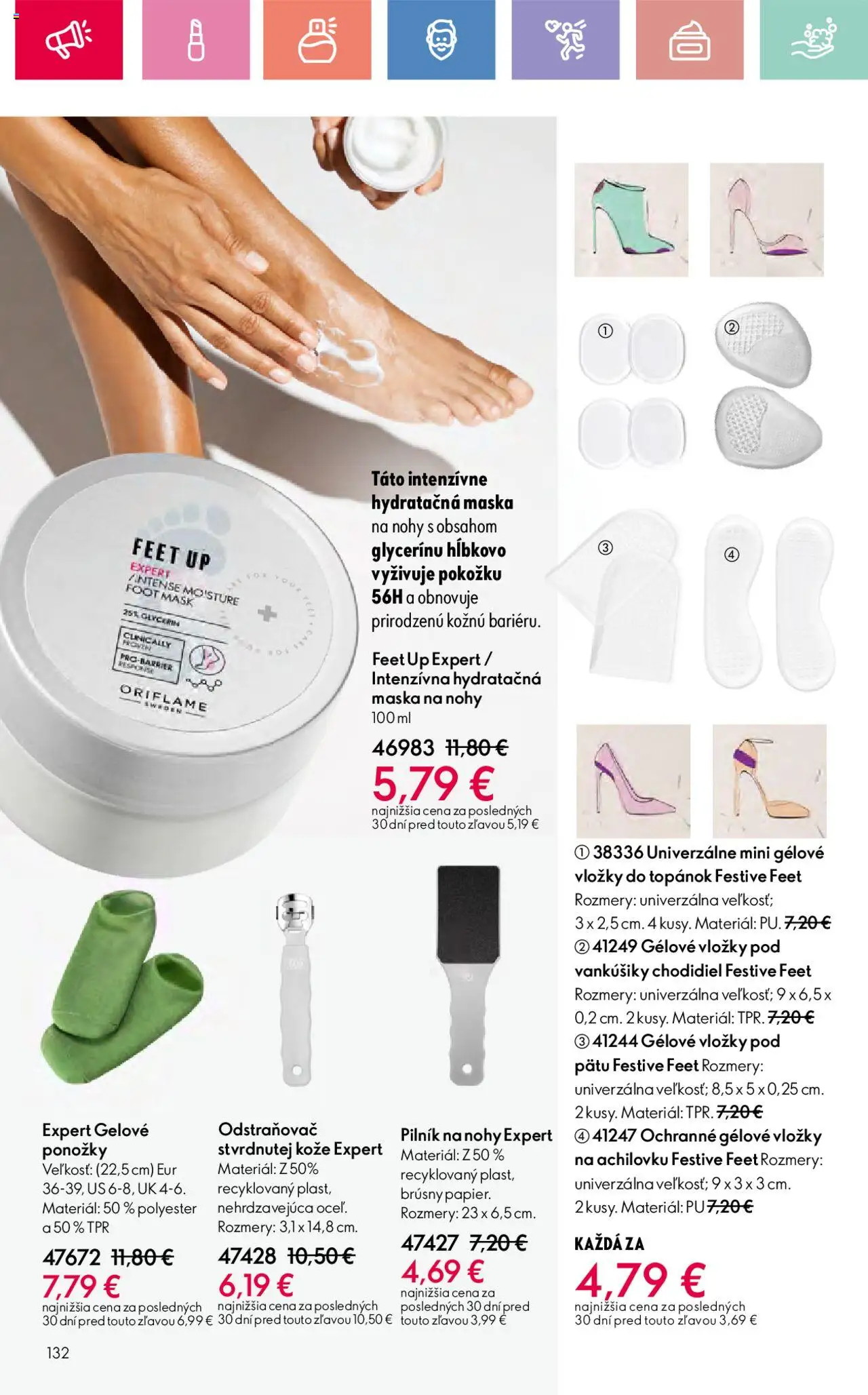 Katalóg Oriflame 12 2025 │ platný od 17.08.2025 | Strana: 132 | Produkty: Maska, Ponožky