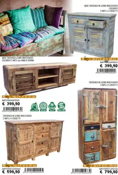 Anteprima del volantino Catalogo - Mobili Etnici in Vero Legno La Prealpina	 valido a partire dal 27.09.2024 | Pagina: 3 | Prodotti: Credenza