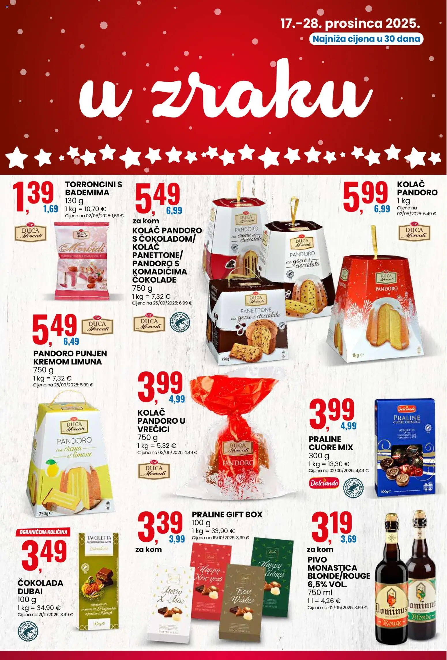 Eurospin katalog | vrijedi od 17.12.2025 | Stranica: 11 | Proizvodi: Panettone, Praline, Čokolada, Pivo