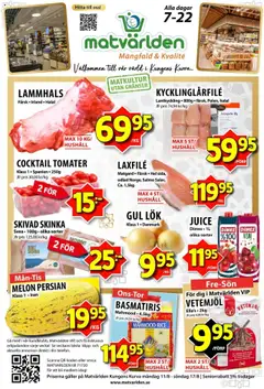 Matvärlden - erbjudanden - Förhandsvisning av reklamblad från butik Matvärlden aktuell från 11.08.2025