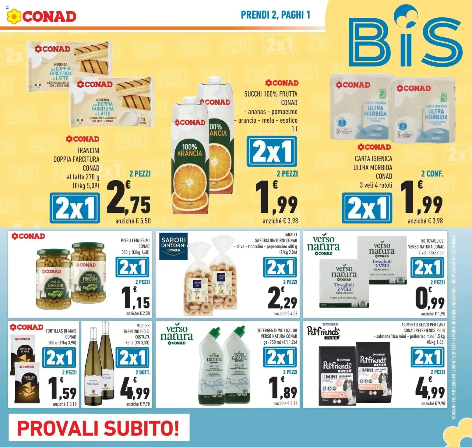 Volantino Conad del 14.01.2026 | Pagina: 5 | Prodotti: Frutta, Tortillas, Piselli, Arancia