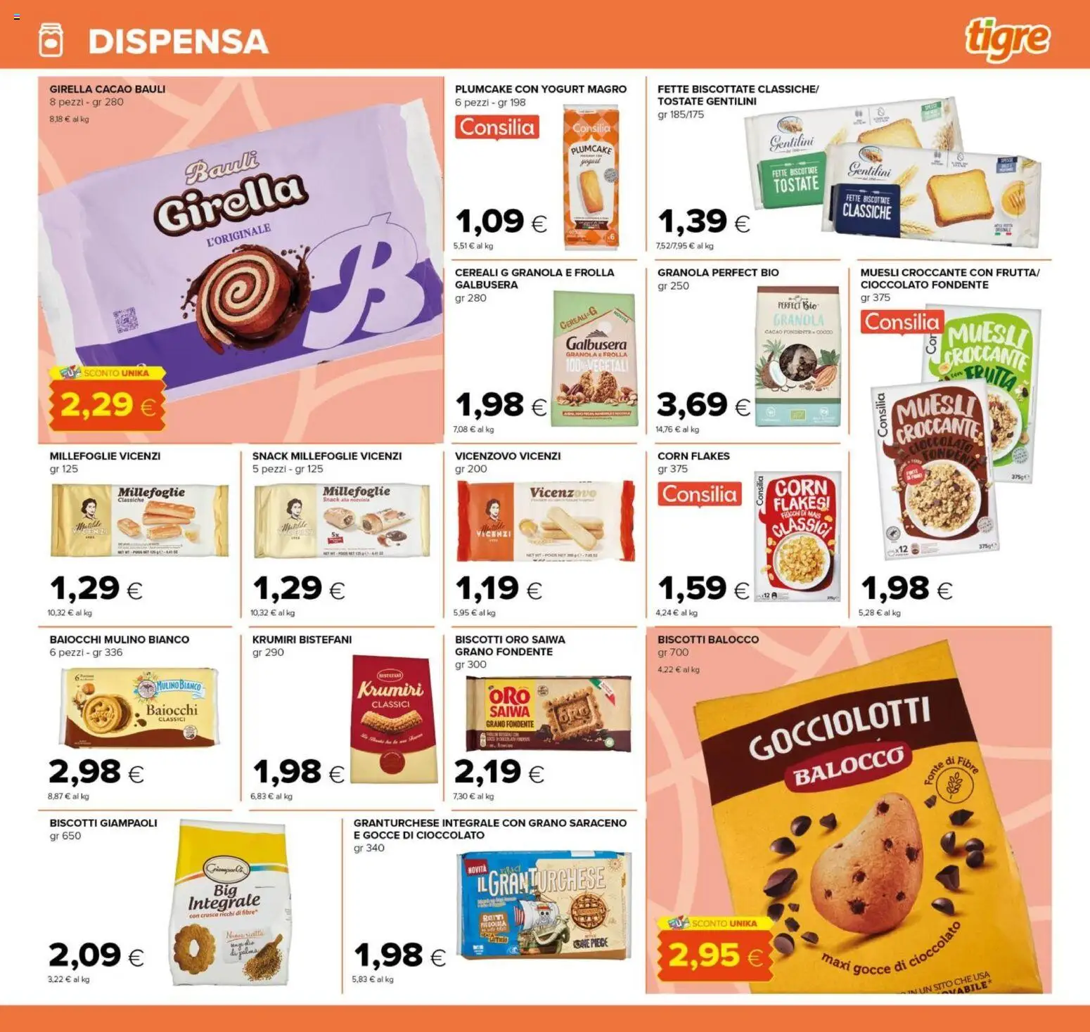 Volantino Tigre del 07.04.2026 | Pagina: 15 | Prodotti: Yogurt, Fiocchi, Cocco, Mais