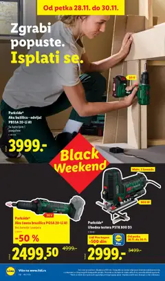 Lidl Black Friday  - pregled Lidl kataloga - važi od 27.11.2025 | Strana: 2 | Proizvode: Parkside, Brusilica, Bušilica, Baterije
