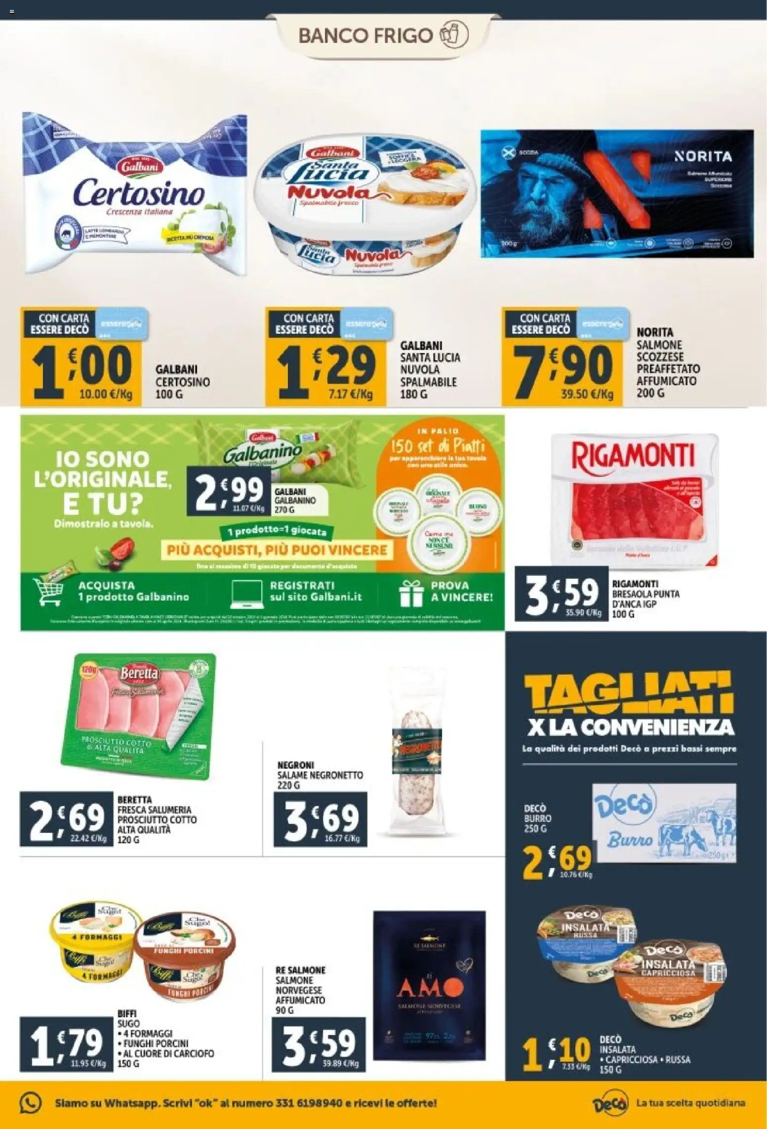 Volantino Decò del 29.12.2025 | Pagina: 11 | Prodotti: Salmone, Insalata, Prosciutto, Crescenza