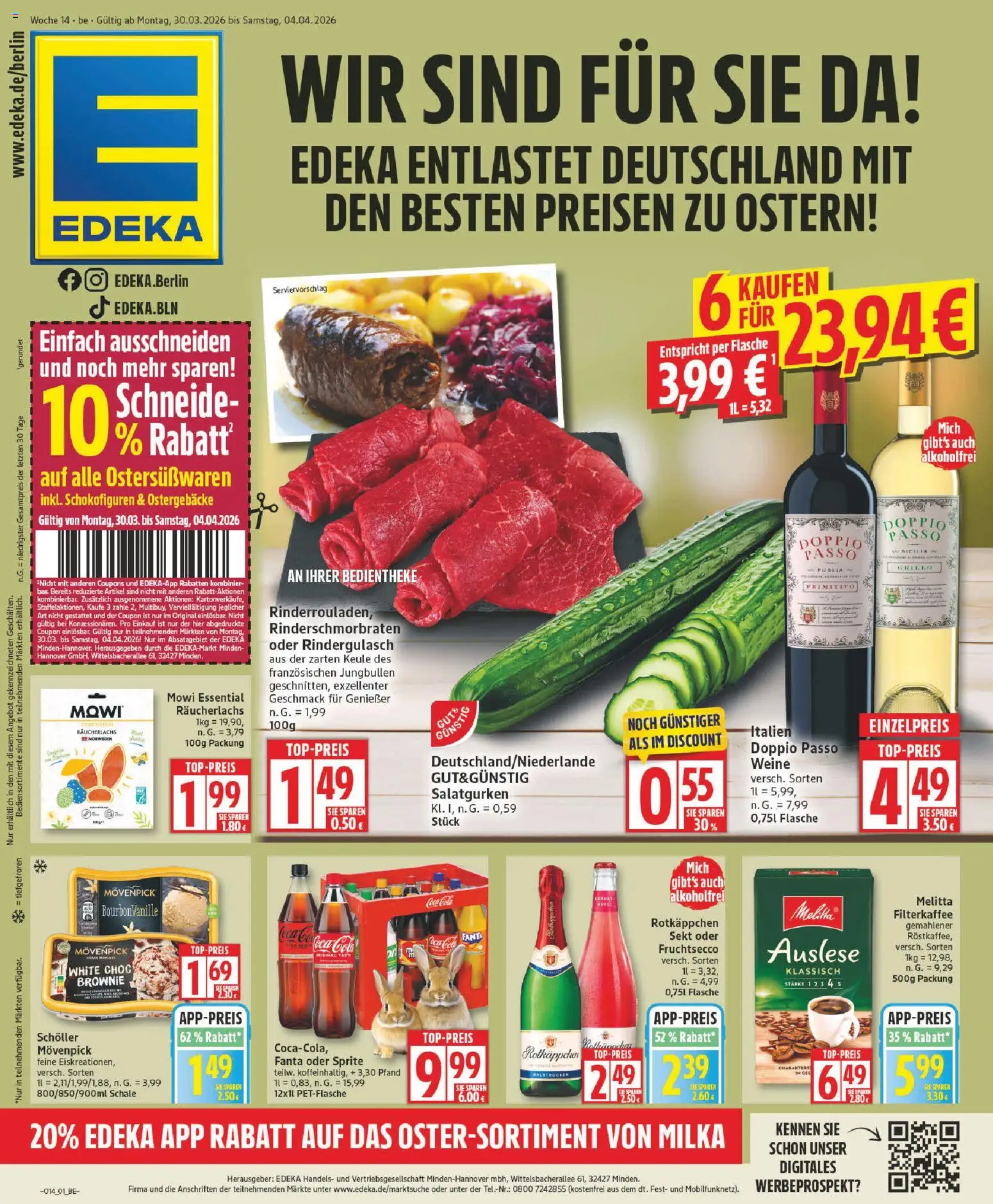 Edeka Prospekt 	 – gültig ab 30.03.2026 | Seite: 1
