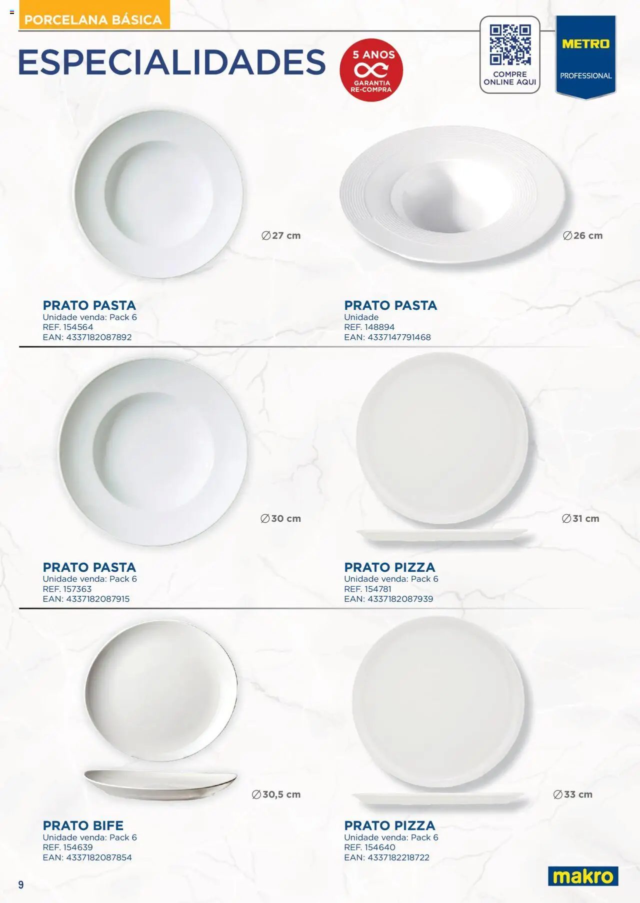 Makro Catálogo Serviço de Mesa │ válido de 01.08.2024 | Página: 9 | Produtos: Pizza