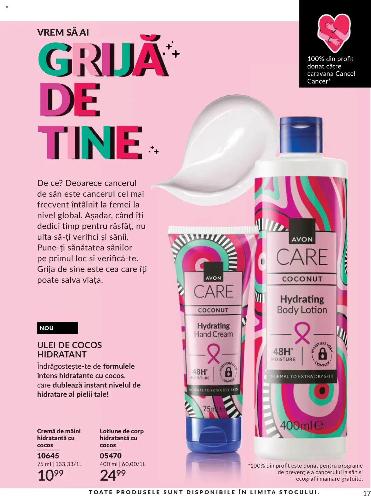Noul catalog Avon – valabil de la 01.10.2025 | Pagină: 19 | Produse: Body, Cremă, Ulei, Cremă de mâini