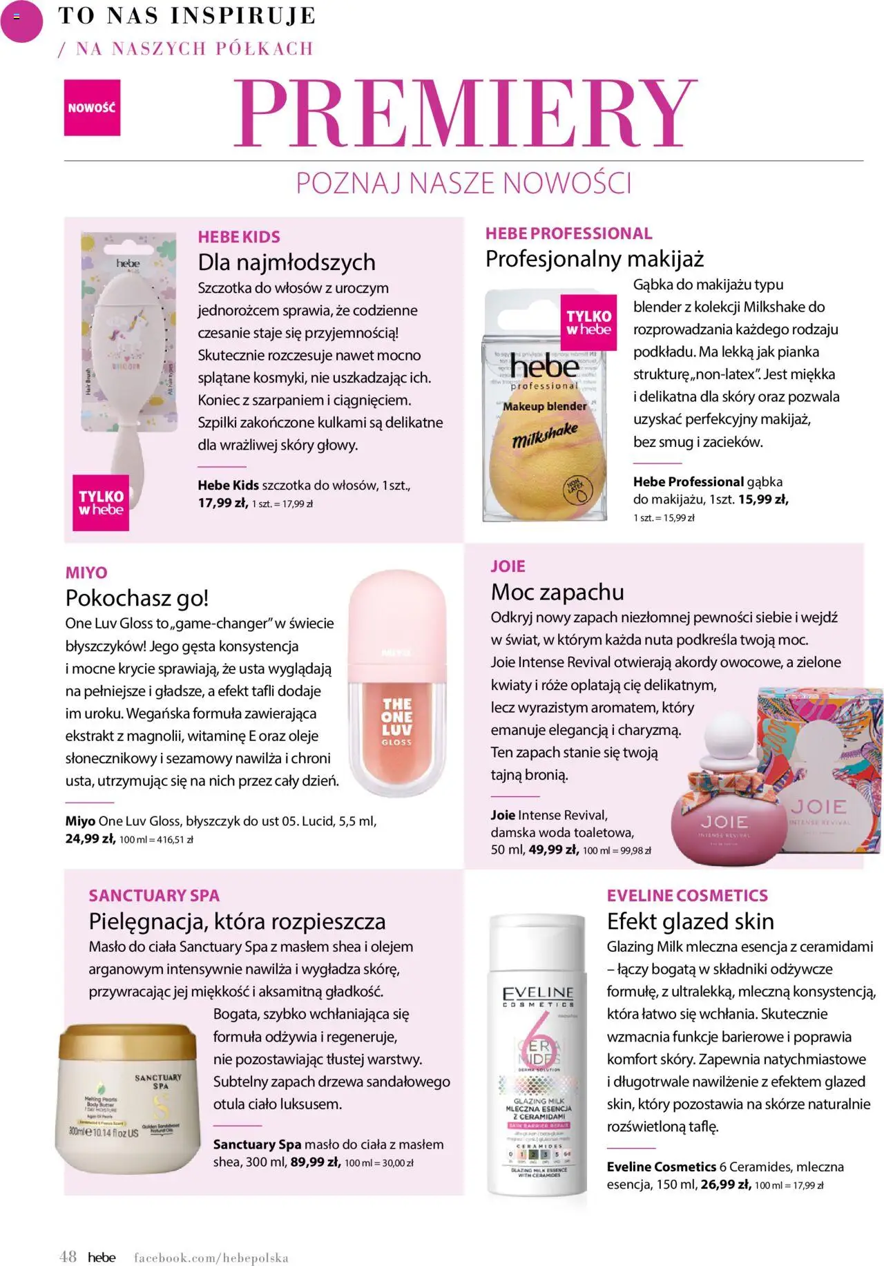 Hebe Gazetka - Magazyn od 01.05.2025 | Strona: 48 | Produkty: Gąbka do makijażu, Szczotka, Gąbka, Body