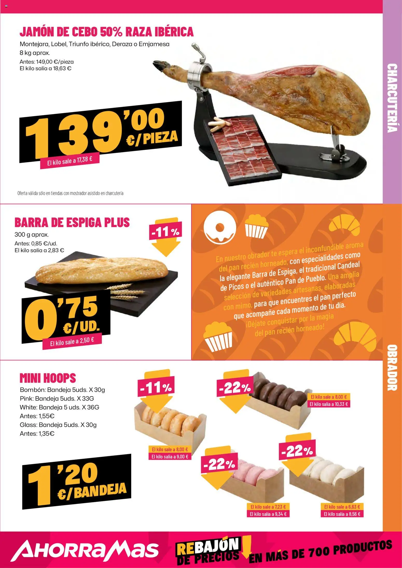 AhorraMas folleto │ válido desde el 08.01.2026 | Página: 9 | Productos: Pan, Jamón, Té, Bandeja