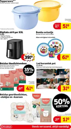 Kruidvat folder week 41 - Voorbeeld van een folder van Kruidvat, geldig van 07.10.2025 | Pagina: 42 | Producten: Kaarsen, Kom, Pot, Bord