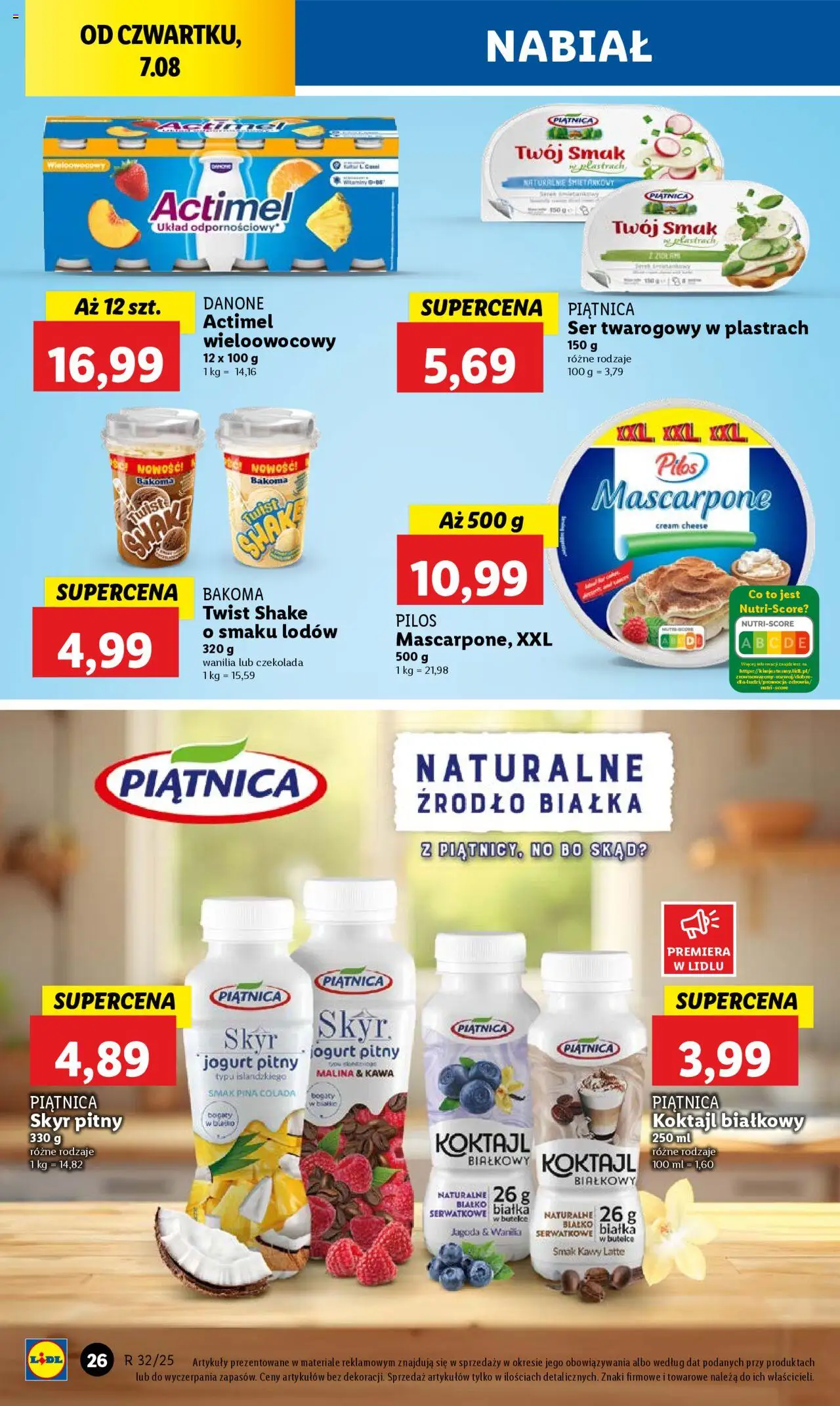 Lidl Gazetka od 07.08.2025 | Strona: 30 | Produkty: Malina, Mascarpone, Ser, Kawa