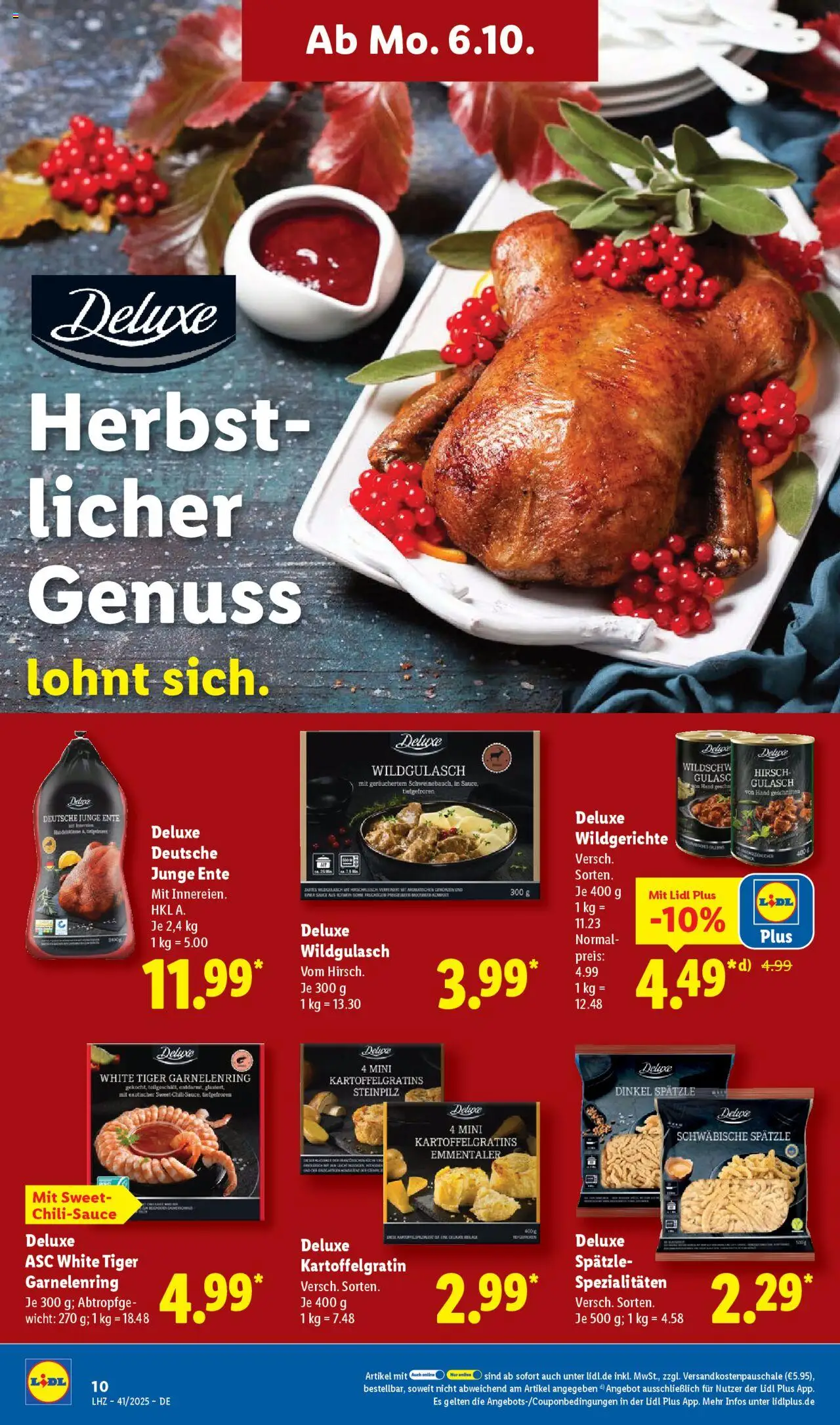 Lidl Prospekt 	 – gültig ab 06.10.2025 | Seite: 18 | Produkte: Gulasch, Chili, Ente