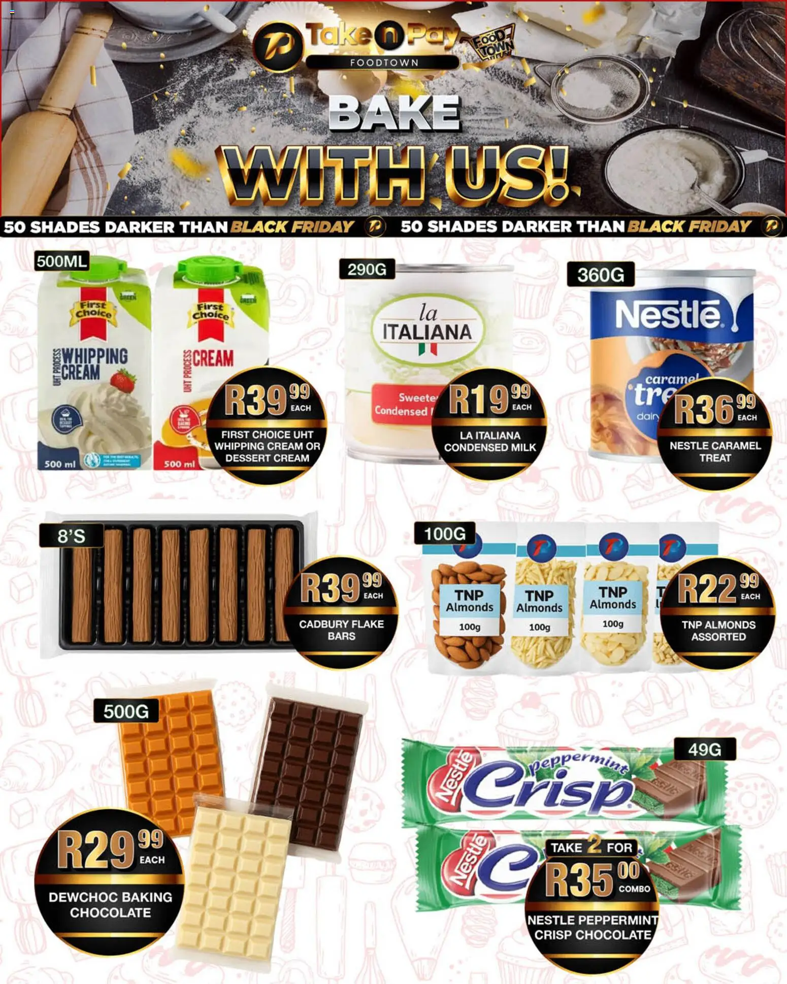 New Take n Pay catalogue – valid from 15.12.2025 | Page: 13 | Products: Milk, Condensed milk, Chocolate, Cream