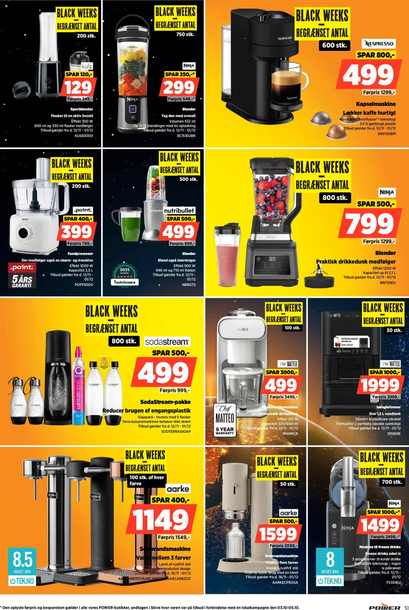 Power tilbudsavis – gyldig fra 28.11.2025 | Side: 51 | Produkter: Kaffe, Is, Foodprocessor
