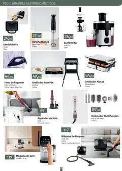 Pré-visualização E.Leclerc folheto Jardim Fafe válido de 23.03.2026 | Página: 38 | Produtos: Ferro de engomar, Máquina de café, Aspirador, Sanduicheira