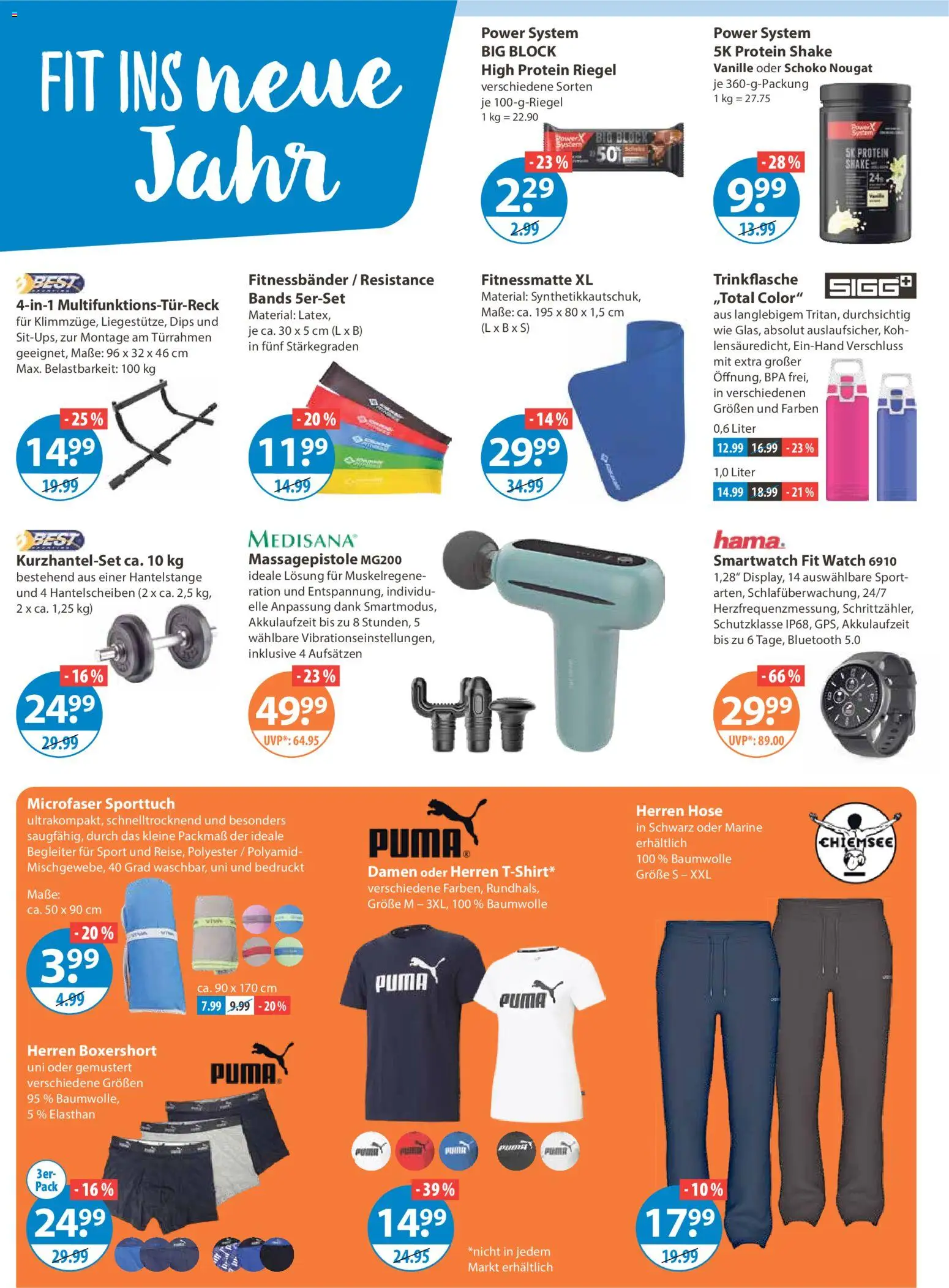 V-Markt - Schwaben / Oberbayern – gültig ab 08.01.2026 | Seite: 16 | Produkte: Smartwatch, Massagepistole, Hose