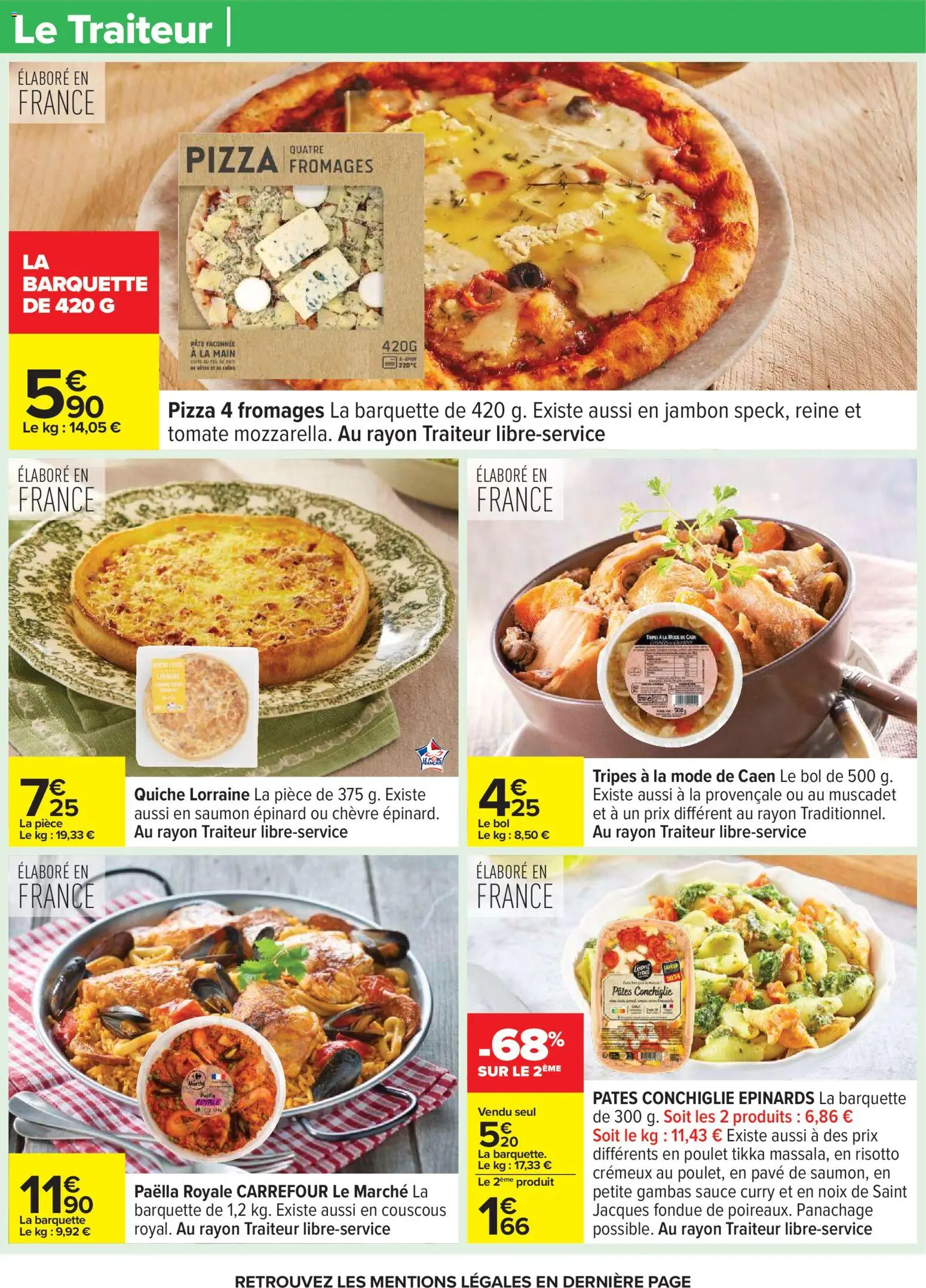 {H1} | Page: 31 | Produits: Pizza 4 fromages, Curry, Pâtes, Noix