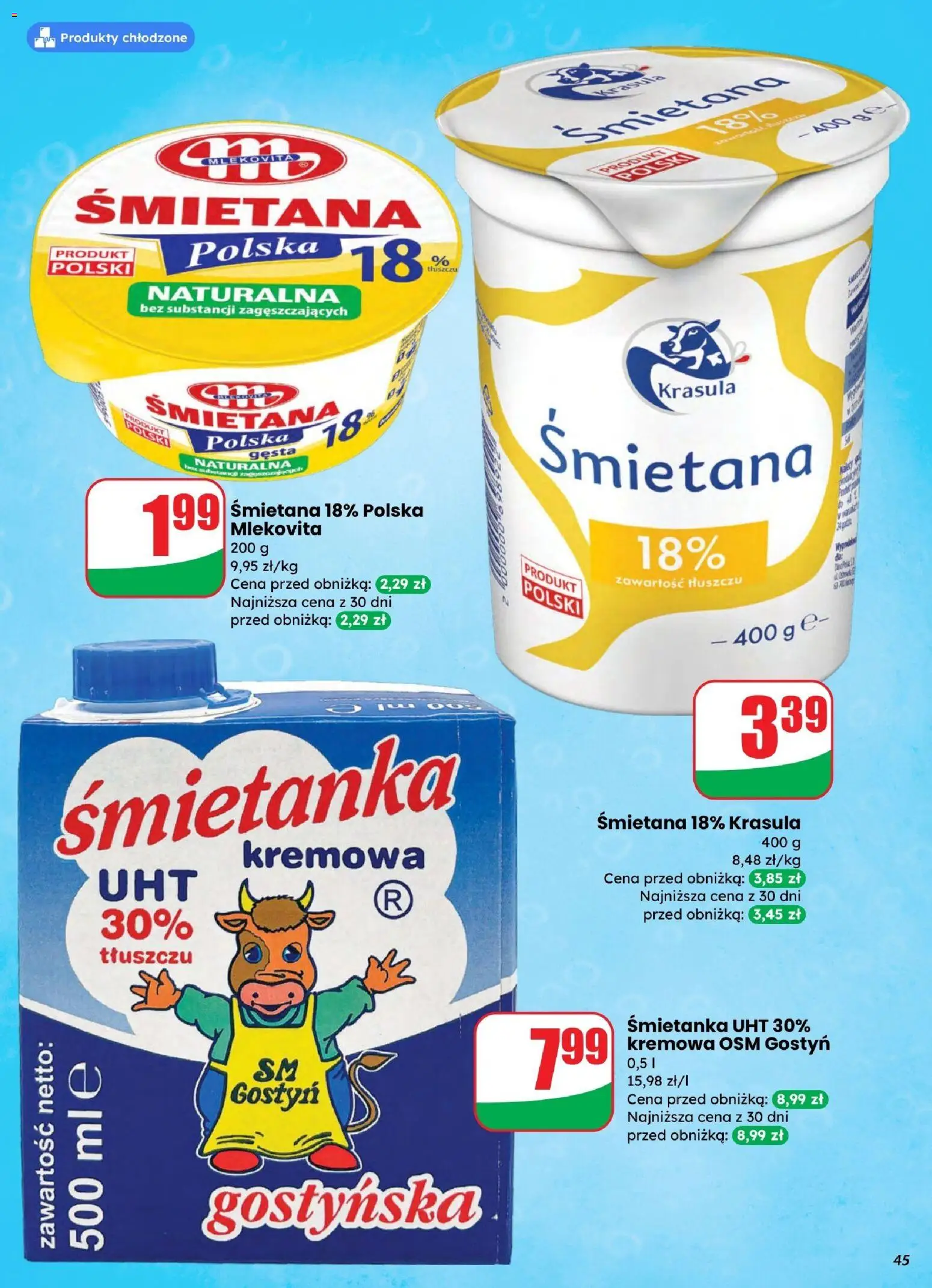 Dino gazetka od 25.03.2026 | Strona: 45 | Produkty: Śmietana