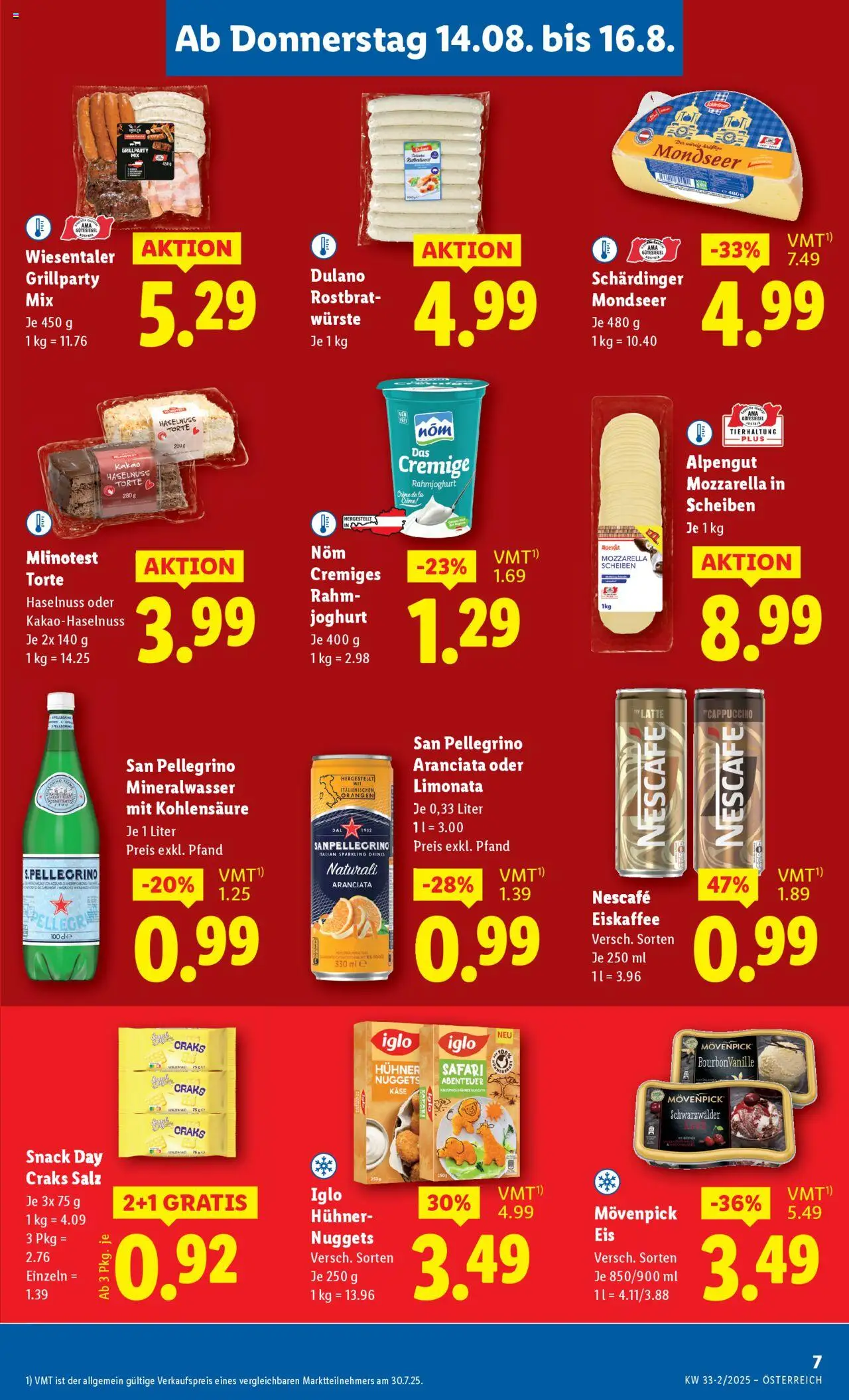 Lidl Flugblatt gültig ab 14.08.2025 | Seite: 9 | Produkte: Salz, Käse, Joghurt