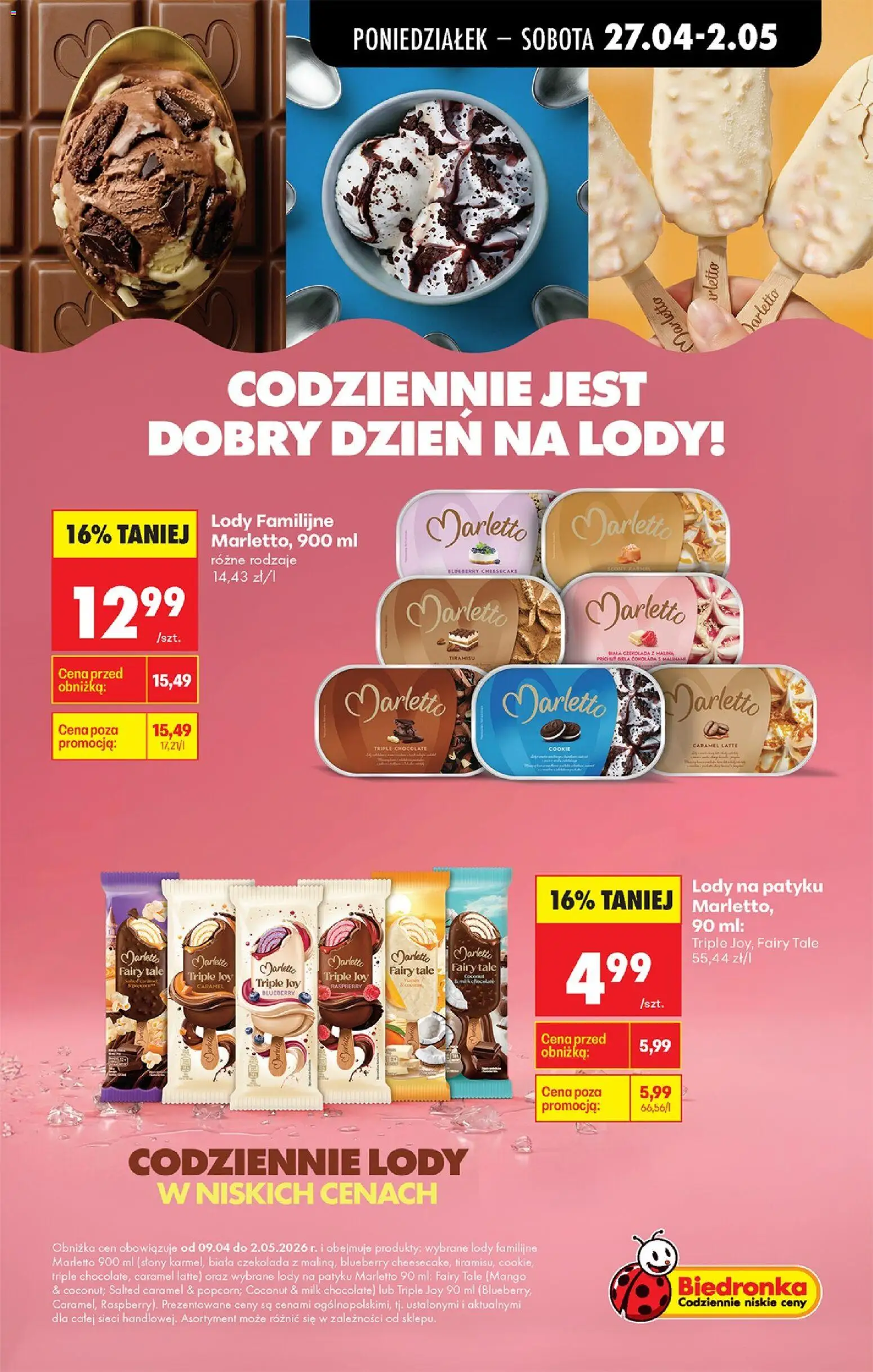 Biedronka Polsko leták od 27.04.2026 | Strana: 37 | Produkty: Mango, Tiramisu, Cheesecake, Milk chocolate