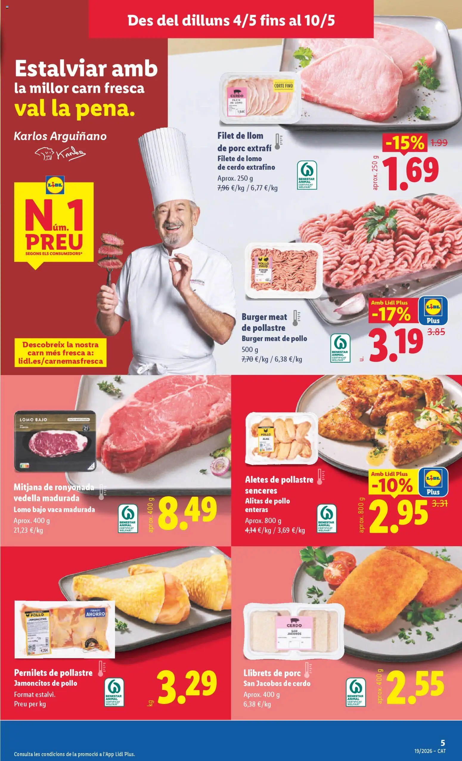 Lidl folleto │ válido desde el 04.05.2026 | Página: 7 | Productos: Cerdo, Filete