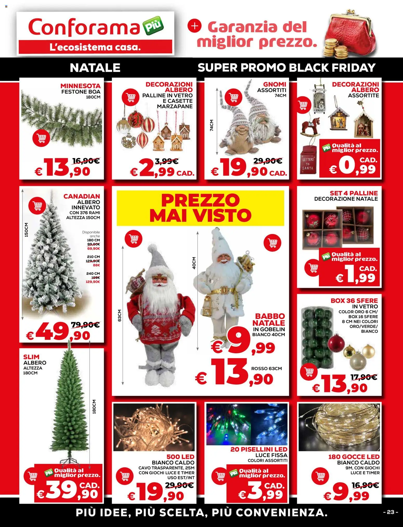 Volantino Conforama del 15.11.2025 | Pagina: 23 | Prodotti: Cavo, Decorazioni