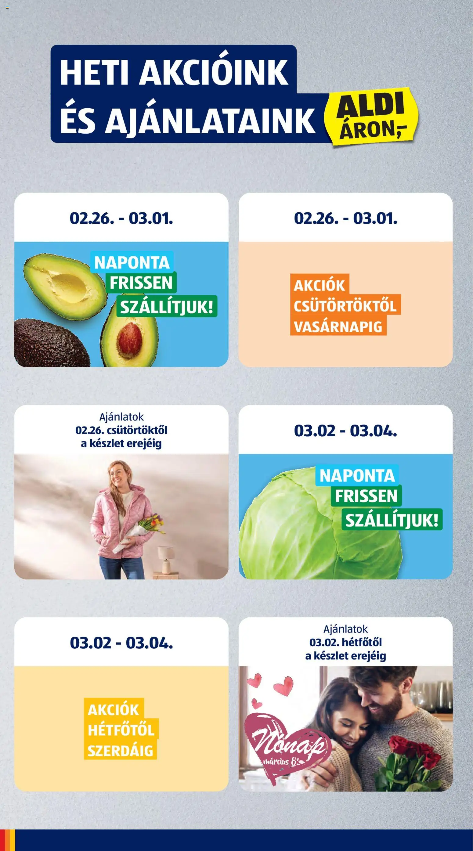 Aldi akciós ujság - amely érvényes a következő dátumtól: 26.02.2026 | Oldal: 2